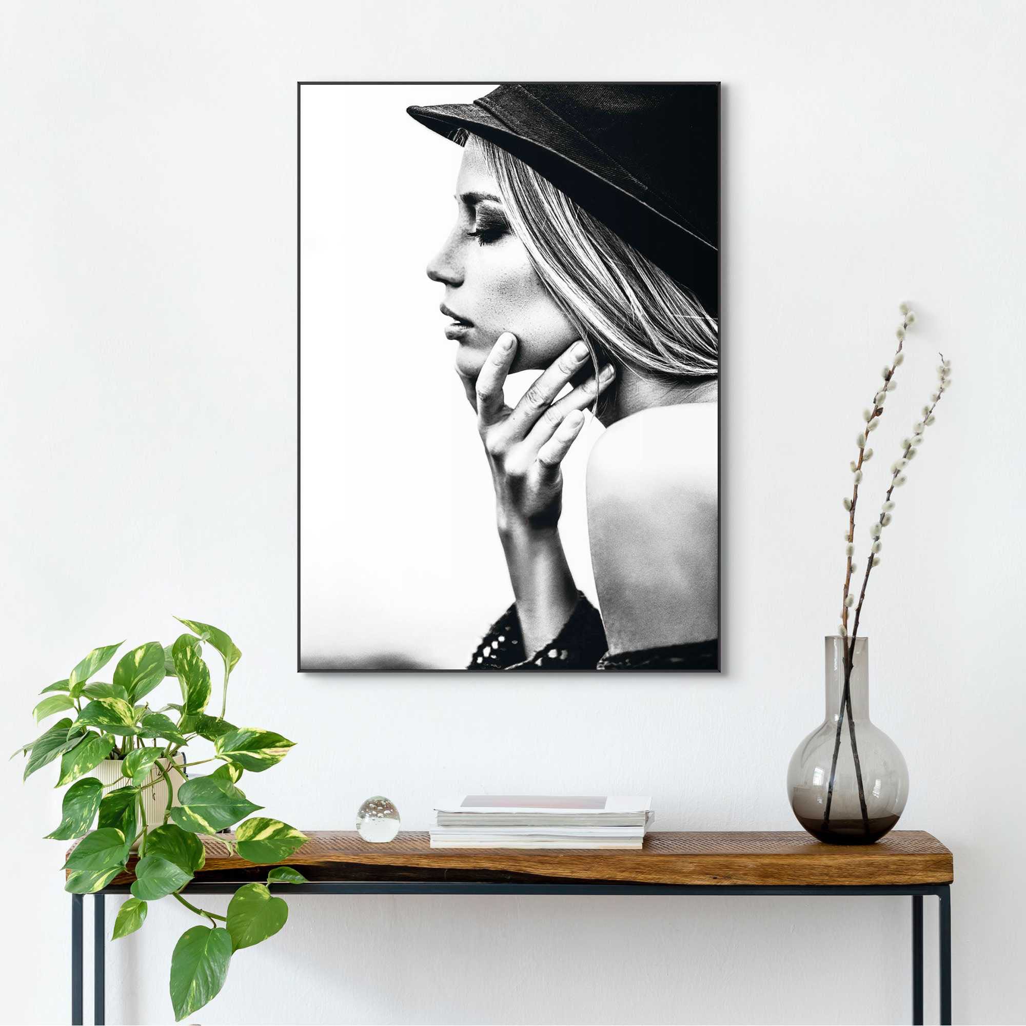 Reinders! Wandbild »Slim Frame Black 50x70 Female Profile« auf Rechnung  bestellen