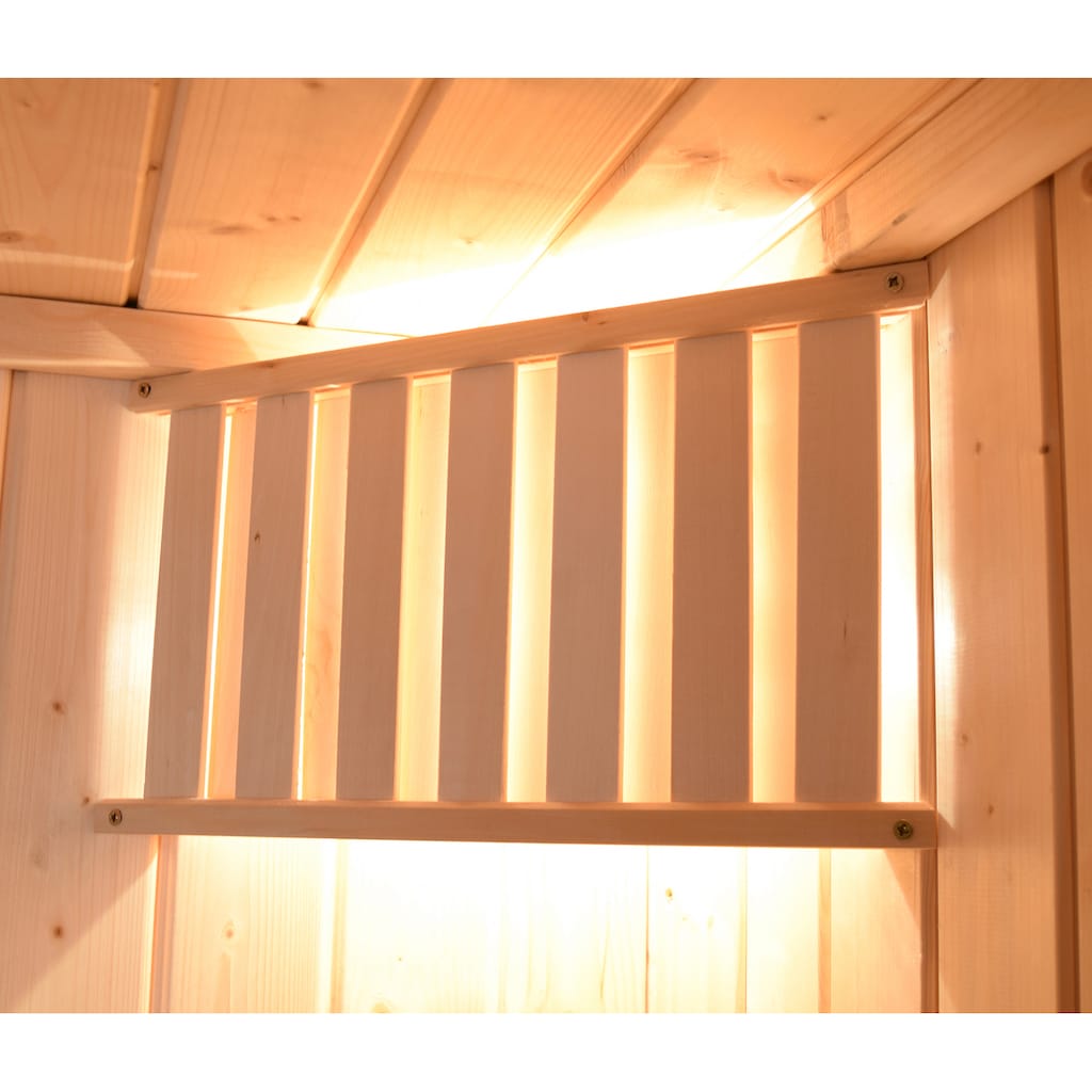 weka Sauna »Valida Eck 1«, 5,4 kW Ofen mit int. Steuerung, mit Fenster