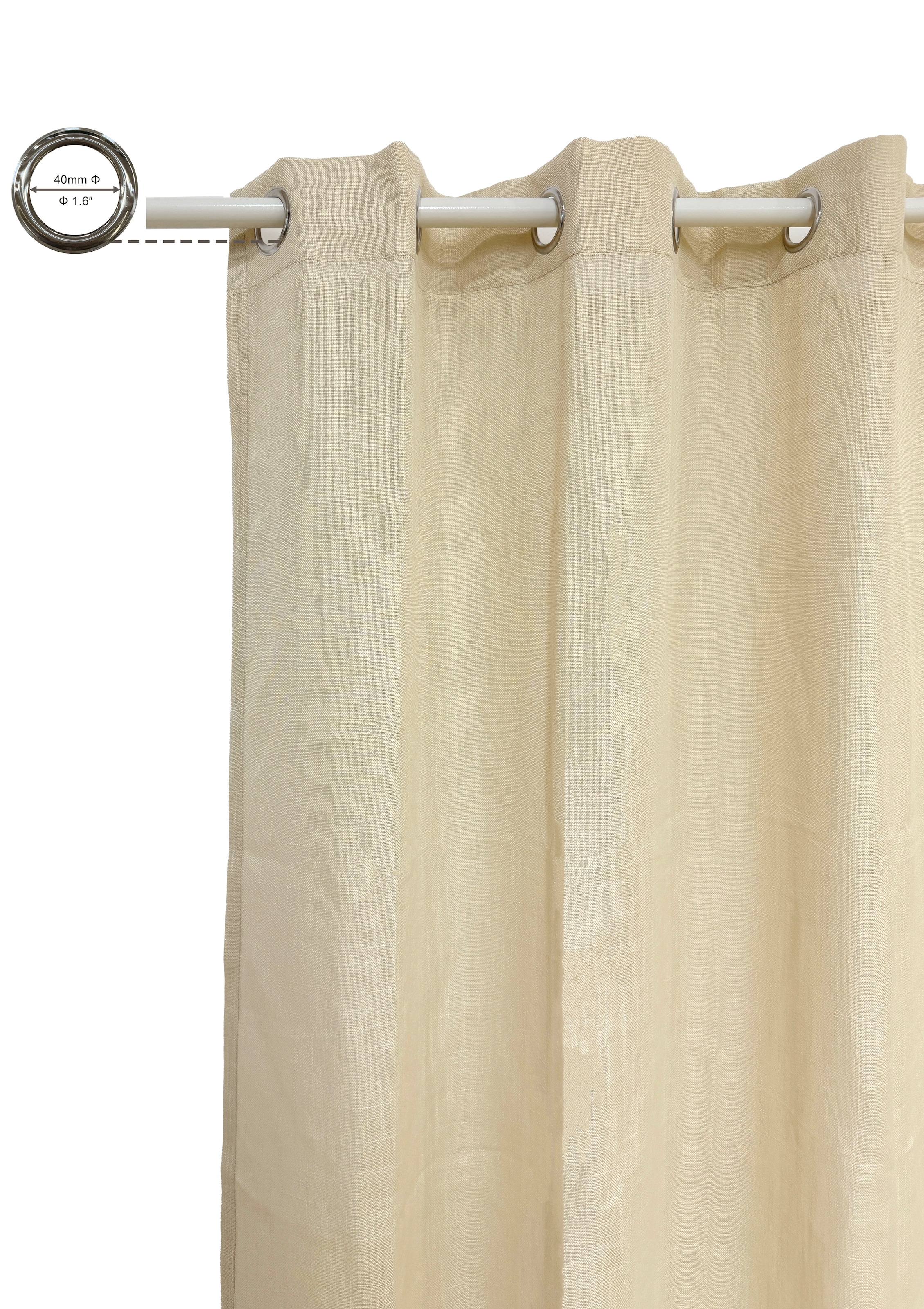 andas Gardine »Tursik«, (1 St.), Blickdicht, Leinenlook, Polyester
