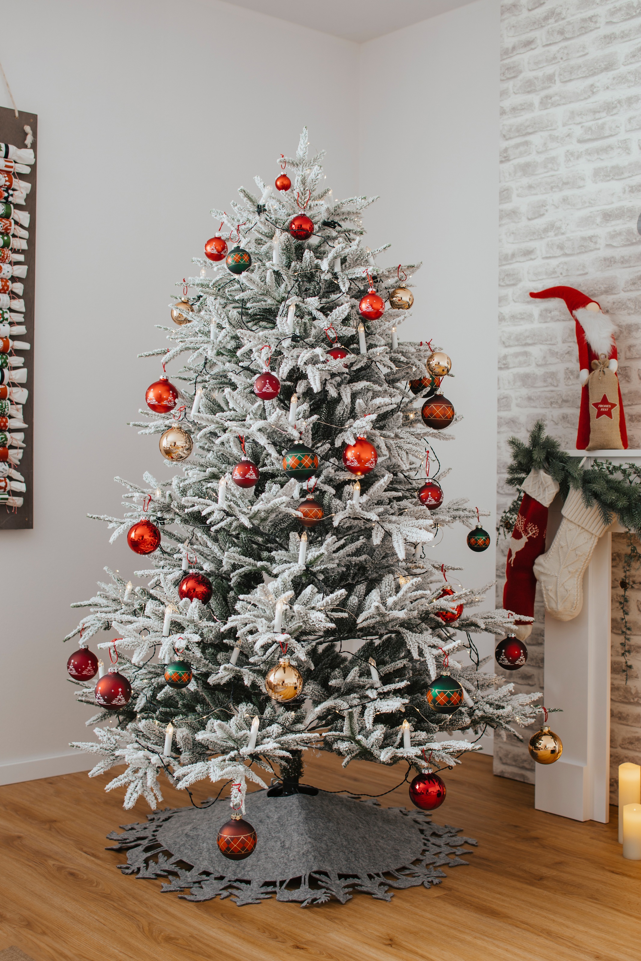 my home Künstlicher Schnee, online Weihnachtsbaum Edeltanne, aussen, »Weihnachtsdeko Christbaum, mit bestellen künstlicher inkl. Metallständer Tannenbaum«