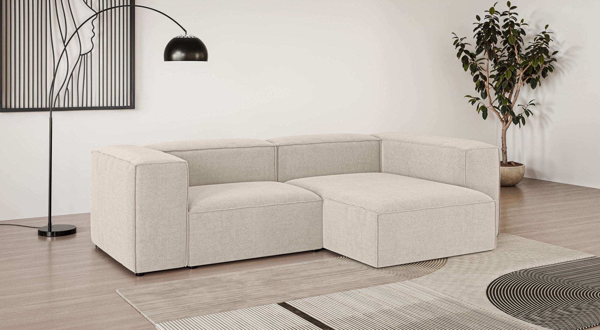 INOSIGN Ecksofa »HAILY L-Form links/rechts, Modularsofa, Maße B/T/H: 260/16 günstig online kaufen