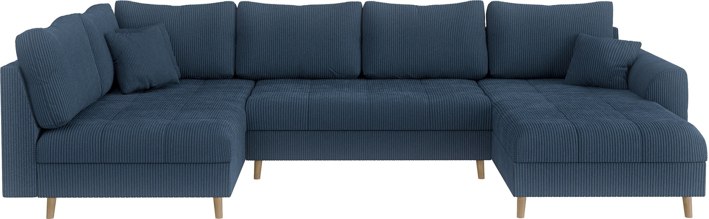 Home affaire Wohnlandschaft »CHARRE U-Form mit Ottomane, Maße B/T/H: 310/16 günstig online kaufen