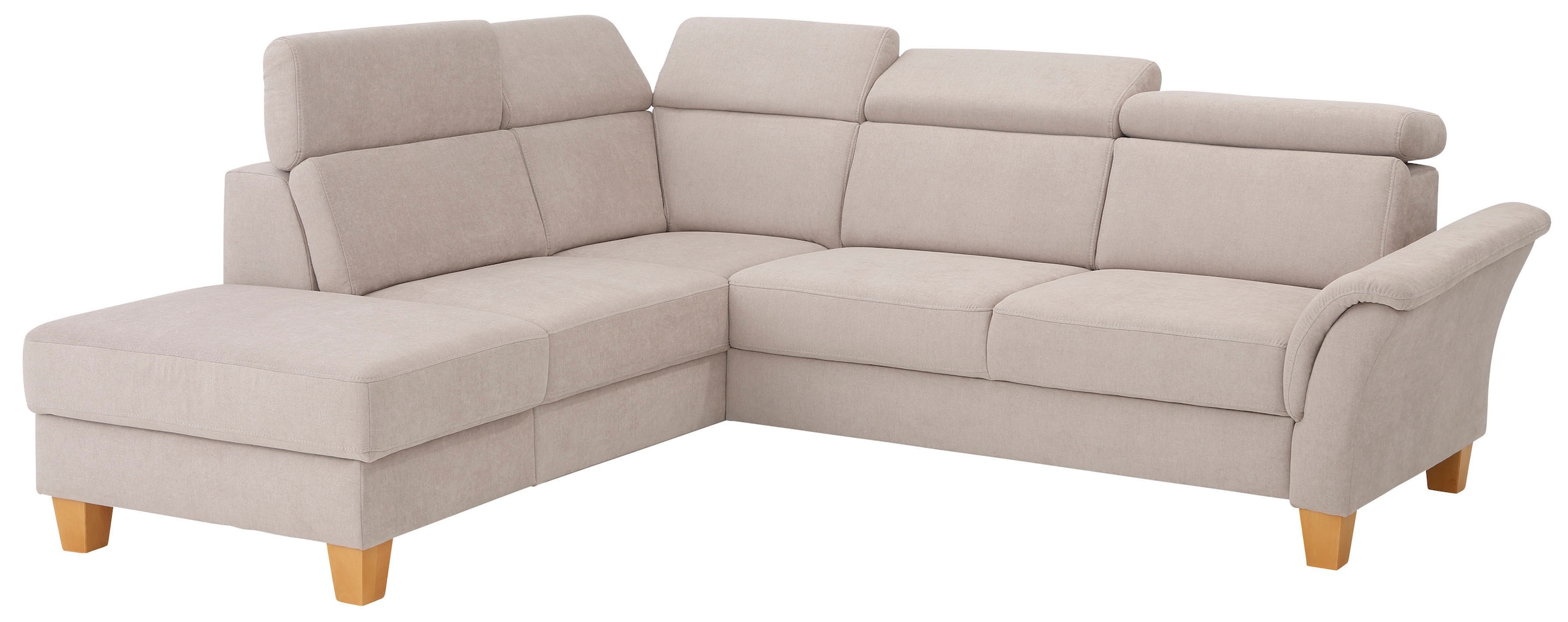 Home affaire Ecksofa »Conville L-Form«, Federkern, wahlweise mit Bettfunktion und Bettkasten bzw. Stauraum