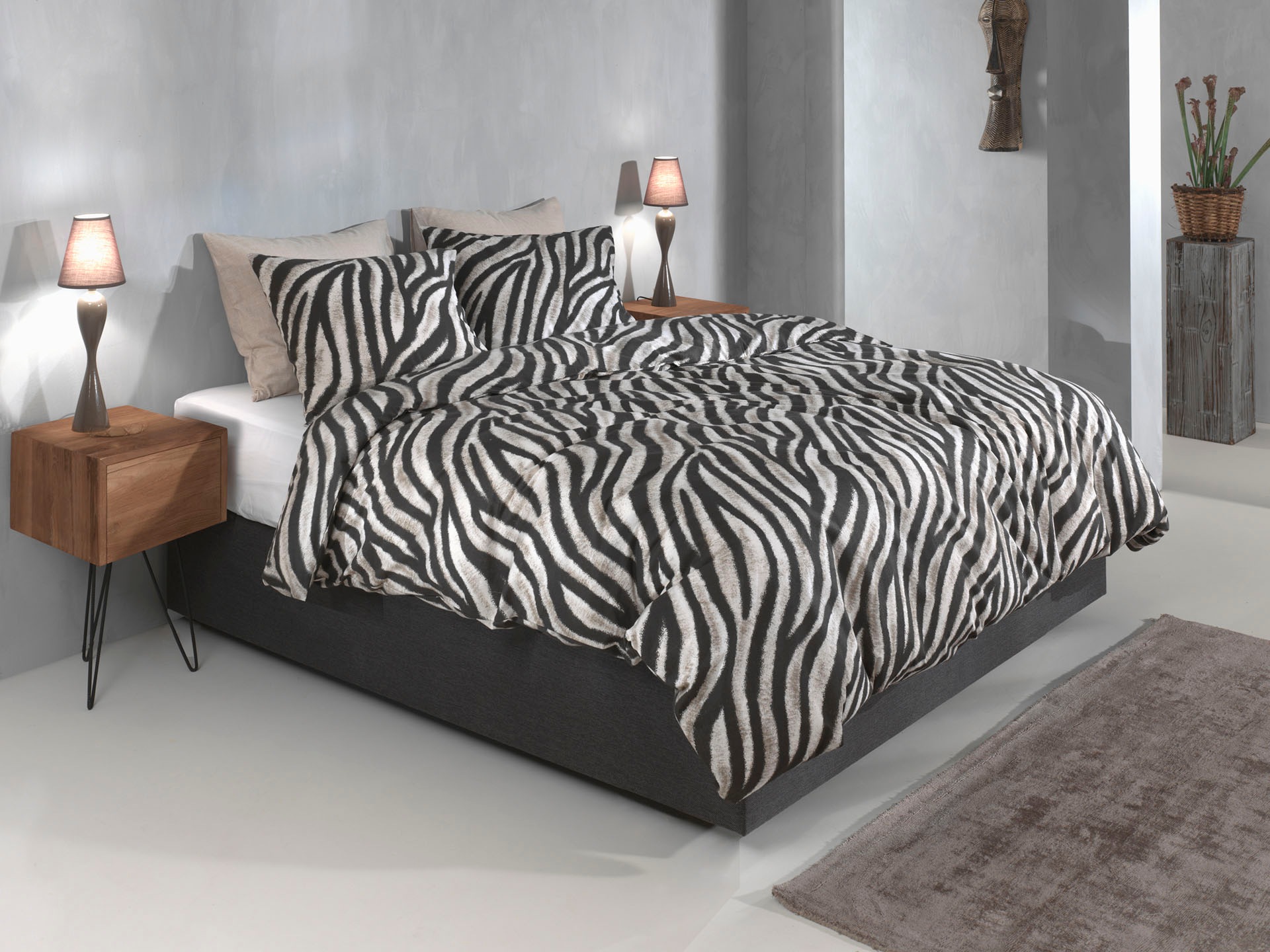 ZO HOME Bettwäsche »Zebrato« 1 Stk. Bettwäsche aus 100% Baumwolle, hochwertige Flanell