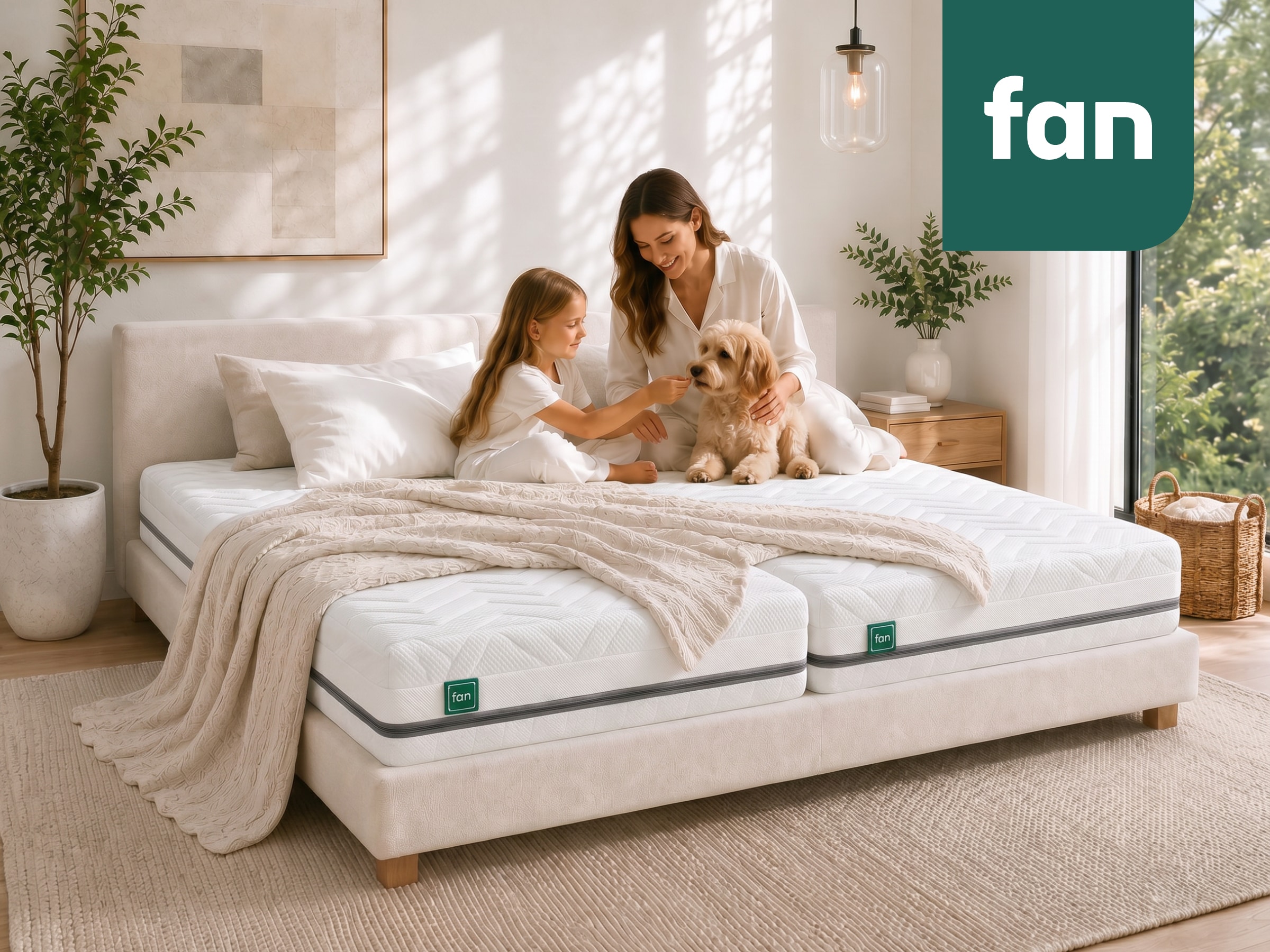 fan Taschenfederkernmatratze »fan Flex Side Clima T, Matratze 90x200 cm, 140x200 cm & mehr, in H2/H3« 24 cm hoch 1.034 Federn 1 Stk. tlg. Wendematratze mit Aero-System,1034 Federn (bei 100x 200 cm)