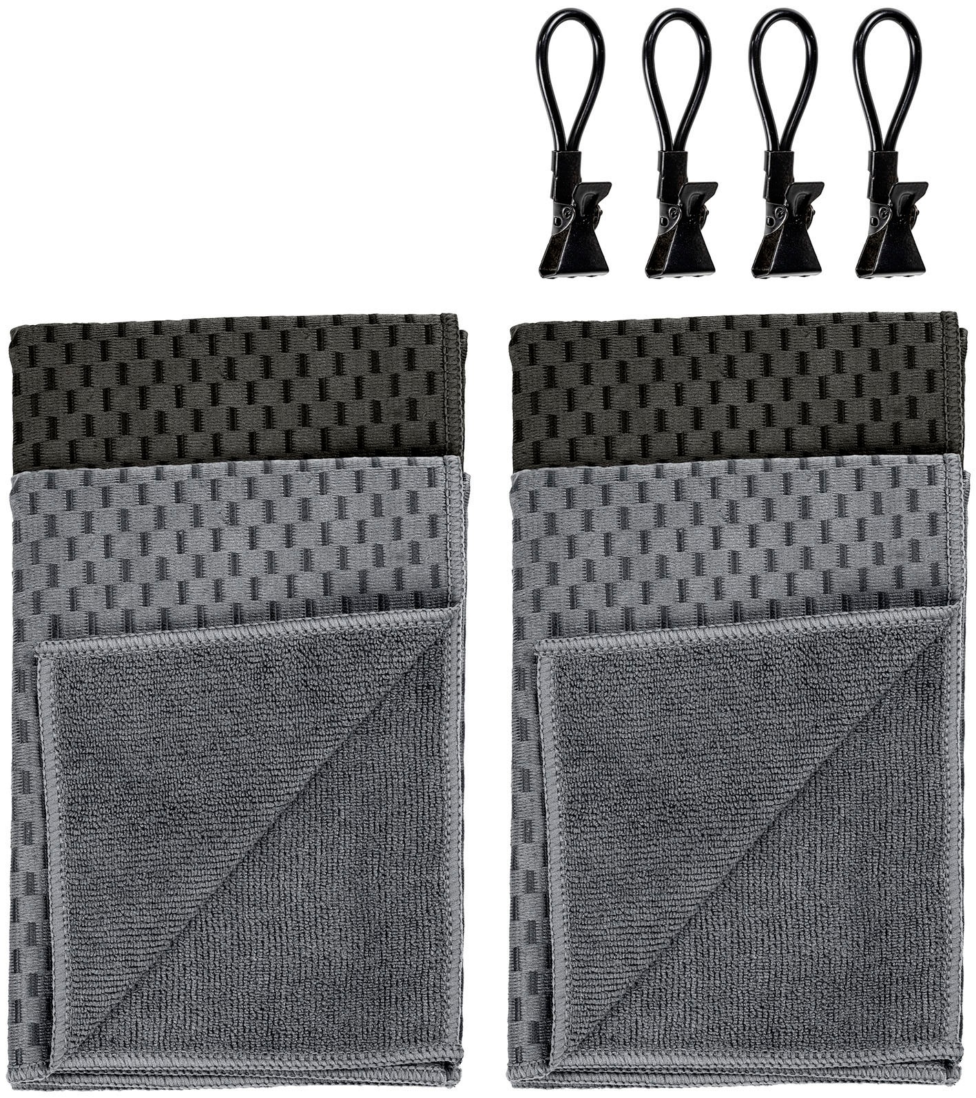 WENKO Geschirrtuch »Modell Miko mit Klemm-Ösen«, (Set, 8 tlg.), saugstark & günstig online kaufen