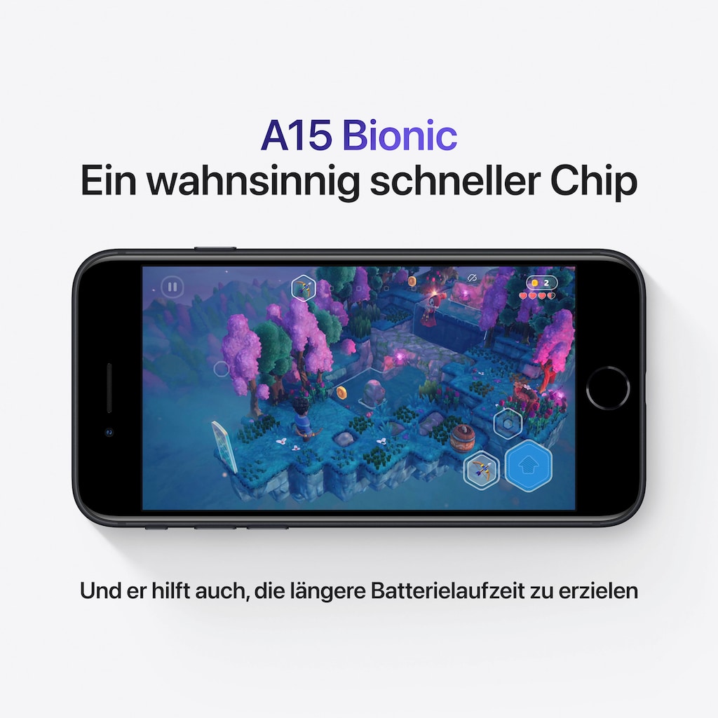 Apple Smartphone »iPhone SE (2022)«, (11,94 cm/4,7 Zoll, 128 GB Speicherplatz, 12 MP Kamera)