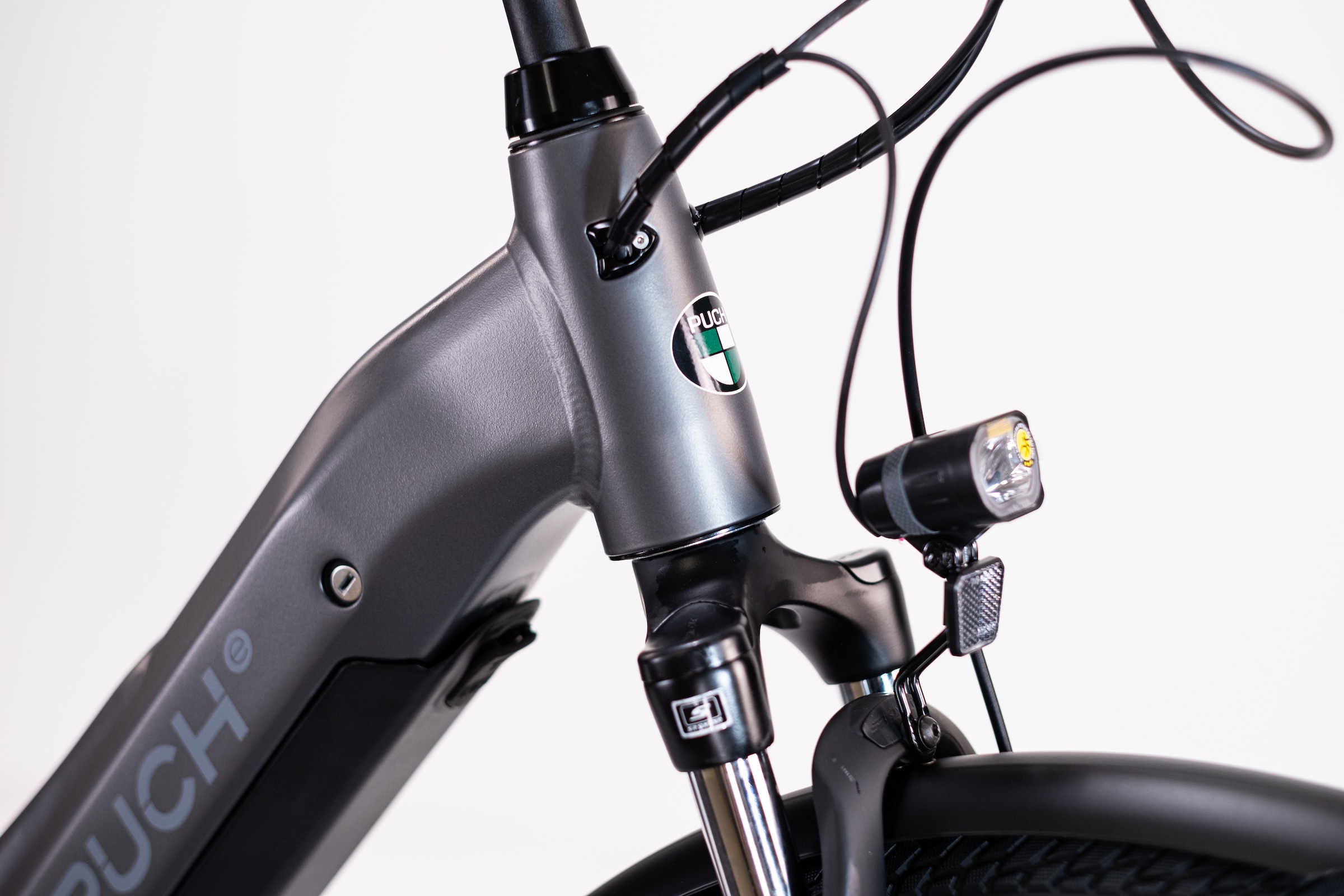 PUCH »PUCH C5.3 ALIVIO / BOSCH 500 Wh 28" grau 9-Gänge« 9 Gang Shimano Alivio RDM3100 Schaltwerk Kettenschaltung Mittelmotor 250 W BOSCH PERFORMANCE LINE 36 V/250 W, Mittelmotor