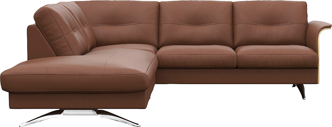 FLEXLUX Ecksofa »Glow, super bequem durch hochwertigem Sitzaufbau mit Feder günstig online kaufen