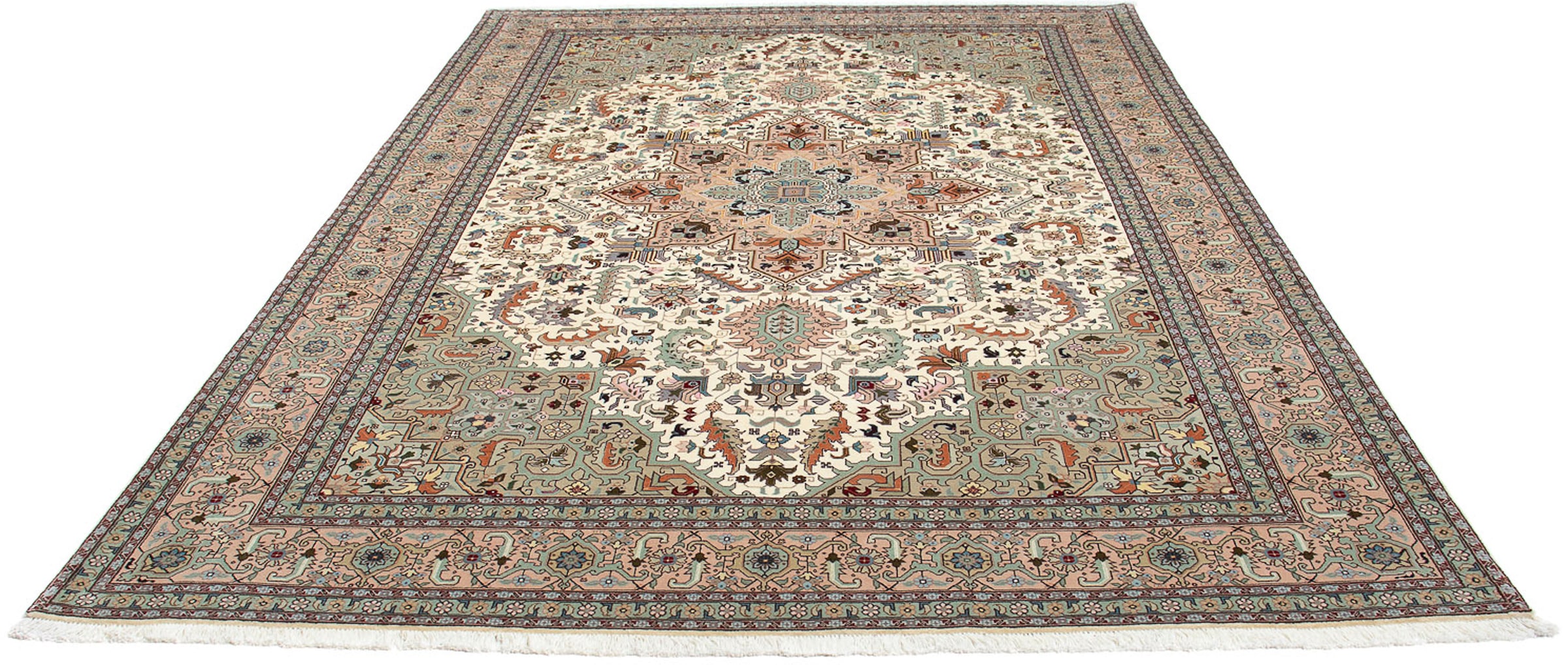 morgenland Orientteppich »Perser - Täbriz - Royal - 300 x 205 cm - beige«, günstig online kaufen