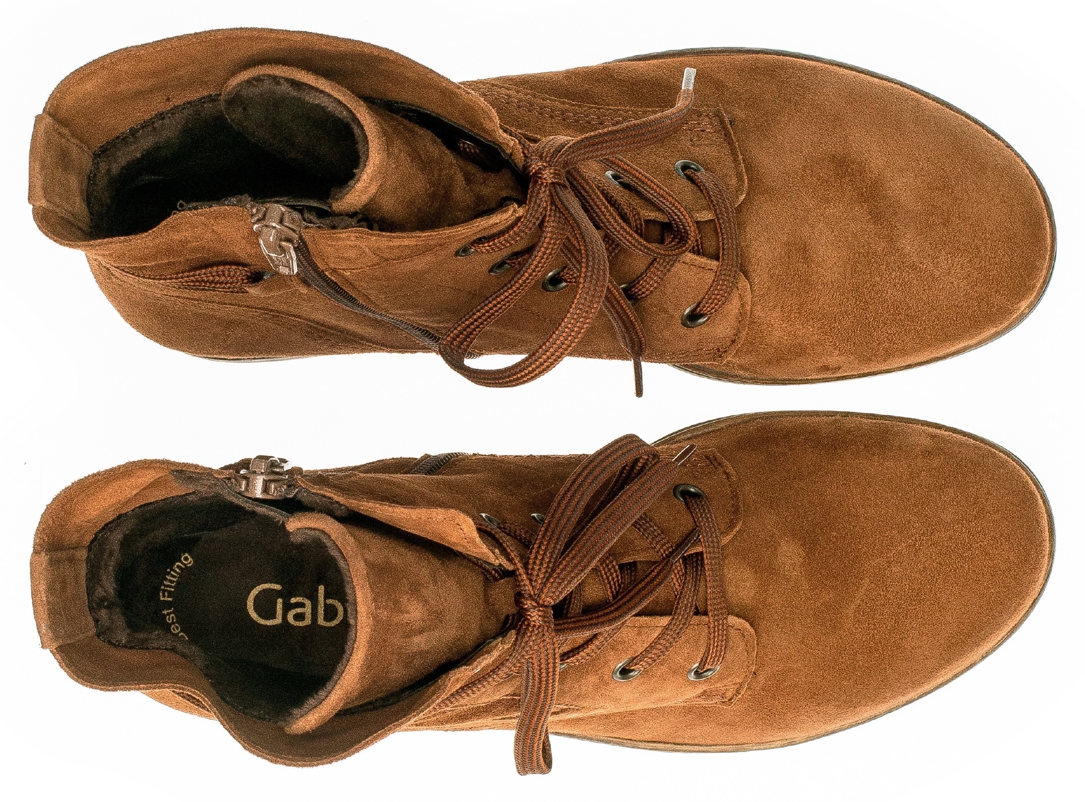 Gabor Schnürboots, Blockabsatz, Schnürstiefelette mit schaftumwickelenden Schnürsenkeln