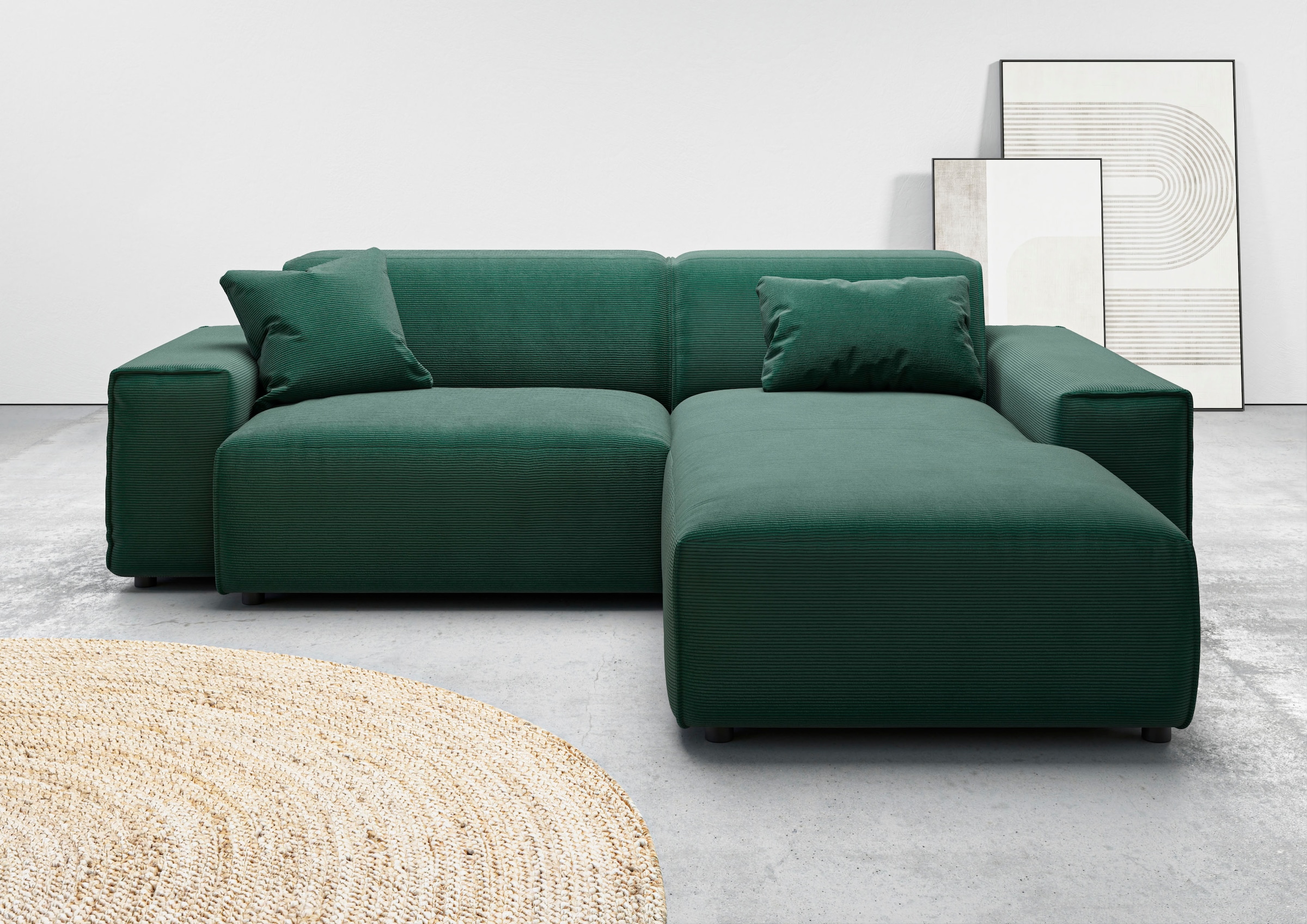 andas Ecksofa »Glimminge L-Form auch in Breitcord, Feincord + Easy care-Bez günstig online kaufen