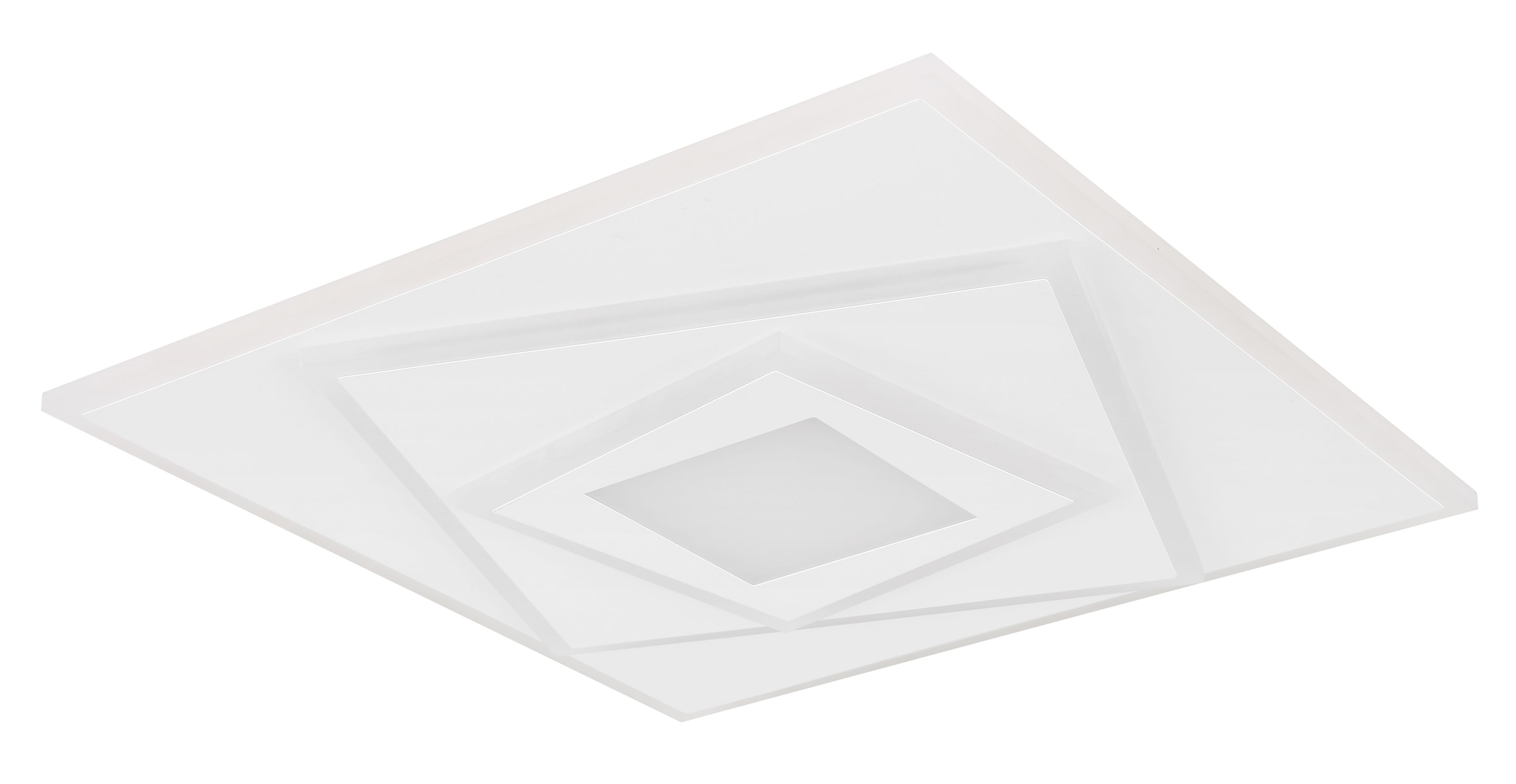 GLOBO LIGHTING LED Deckenleuchte »HORNI« LED-Modul 1 Stk. Warmweiß Deckenlampe/ LxBxH: 400x400x54mm/Wohnzimmer/Schlafzimmer/modern