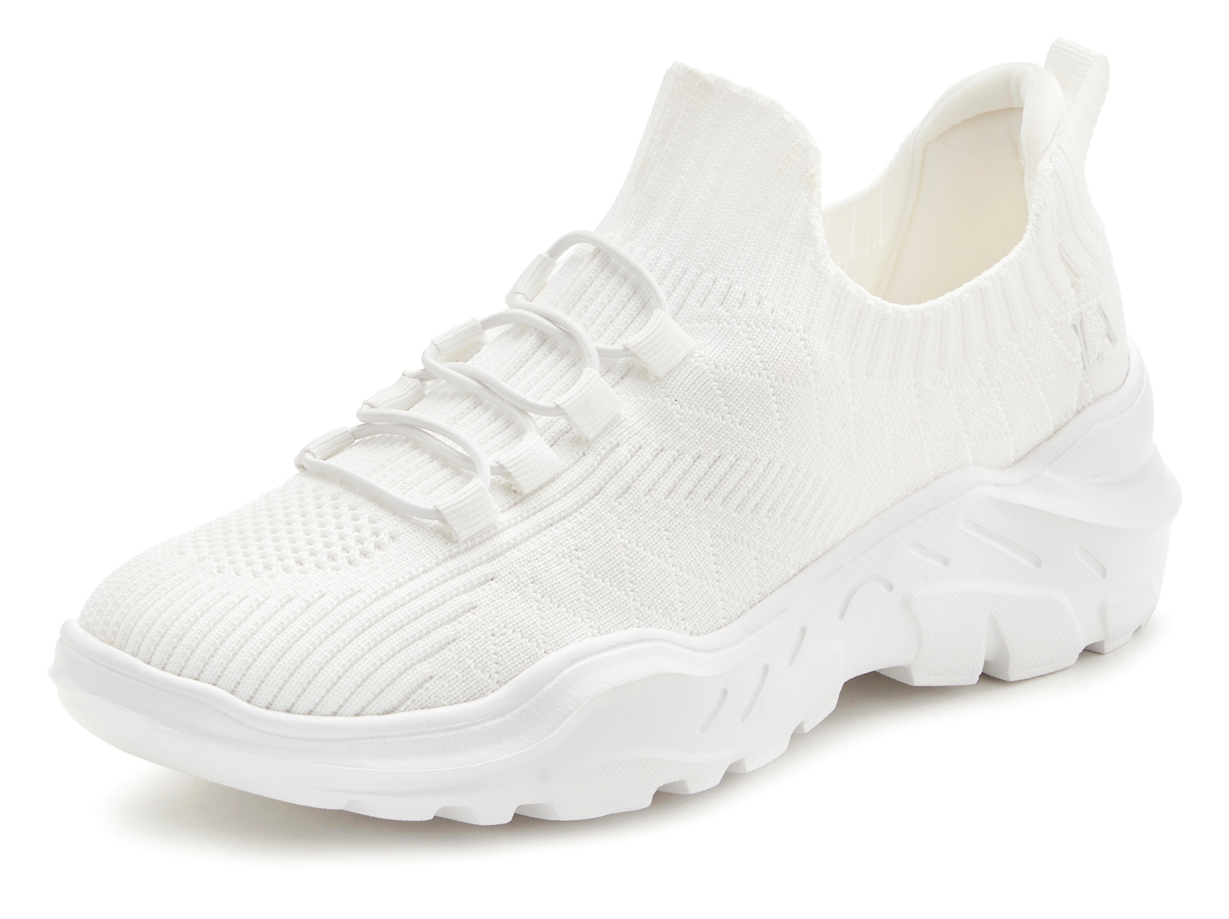 LASCANA ACTIVE Sneaker »Halbschuh, Freizeitschuh, ultraleicht und bequem,«, zum Reinschlüpfen und elastischen Schnürbändern VEGAN