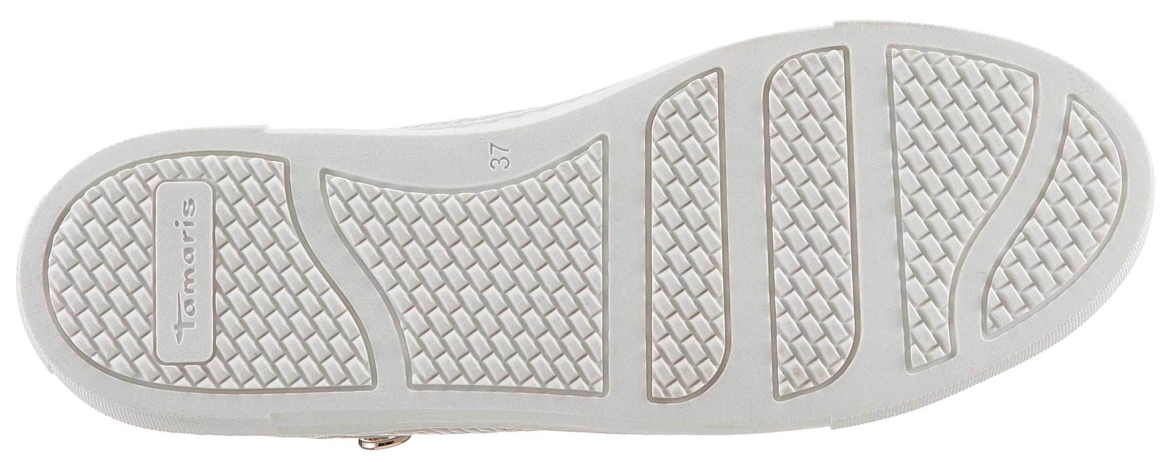 Tamaris Plateausneaker, Freizeitschuh, Halbschuh, Schnürer mit Besätzen und Glitzerdetails