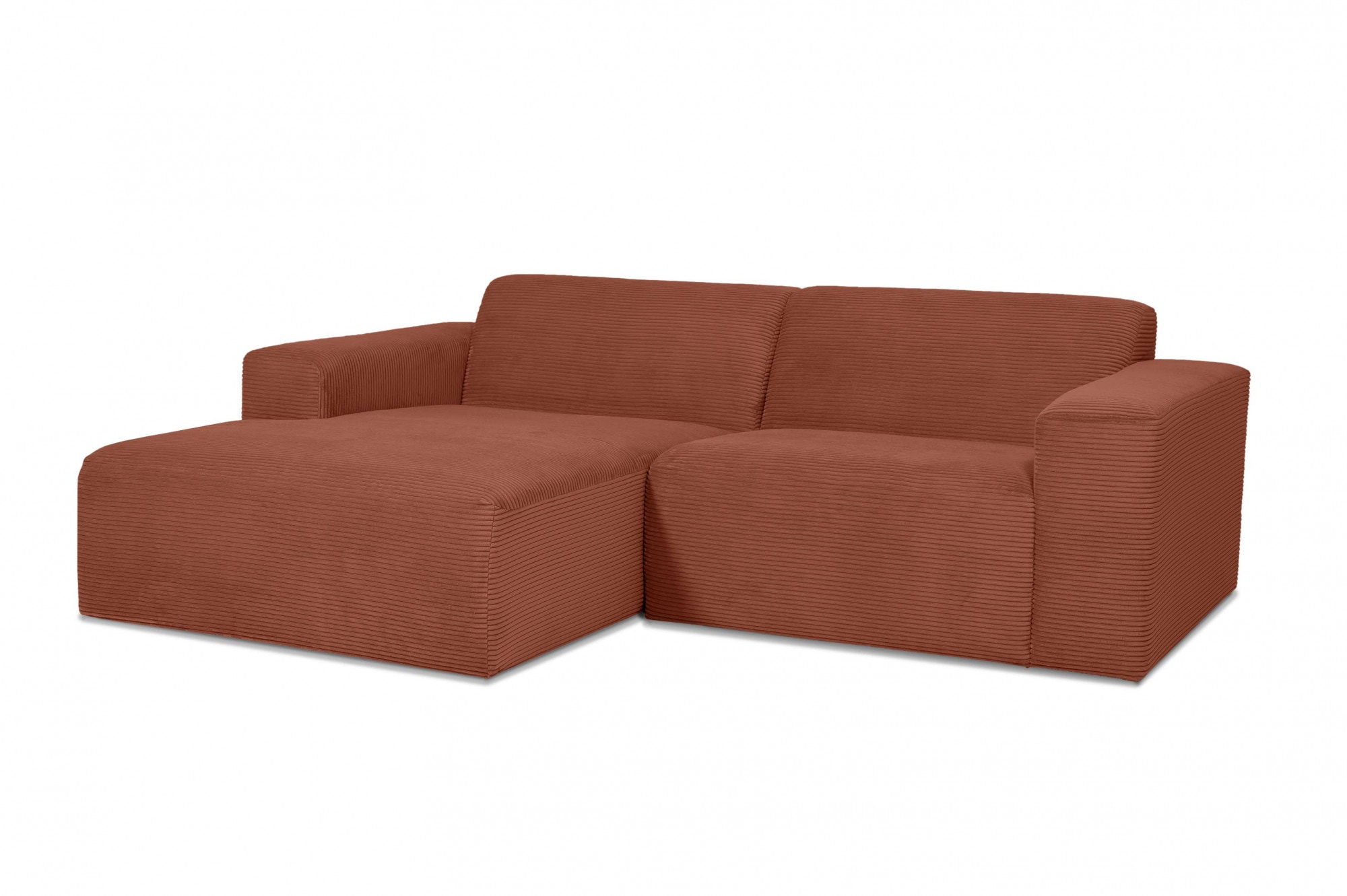 INOSIGN Ecksofa »Koa,228cm, L-Form, Modulsofa, Webstoff, Cord«, Designsofa, weicher Lounge-Sitzkomfort, Welleunterfederung, bodentief