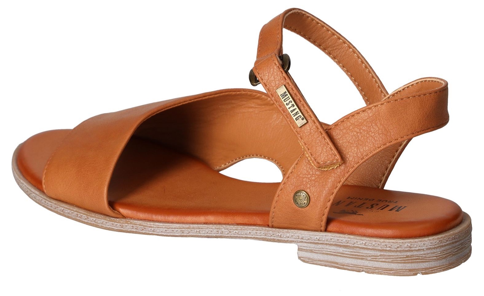 Mustang Shoes Sandale  , Sommerschuh, Sandalette, Riemchensandale in asymmetrischer Form