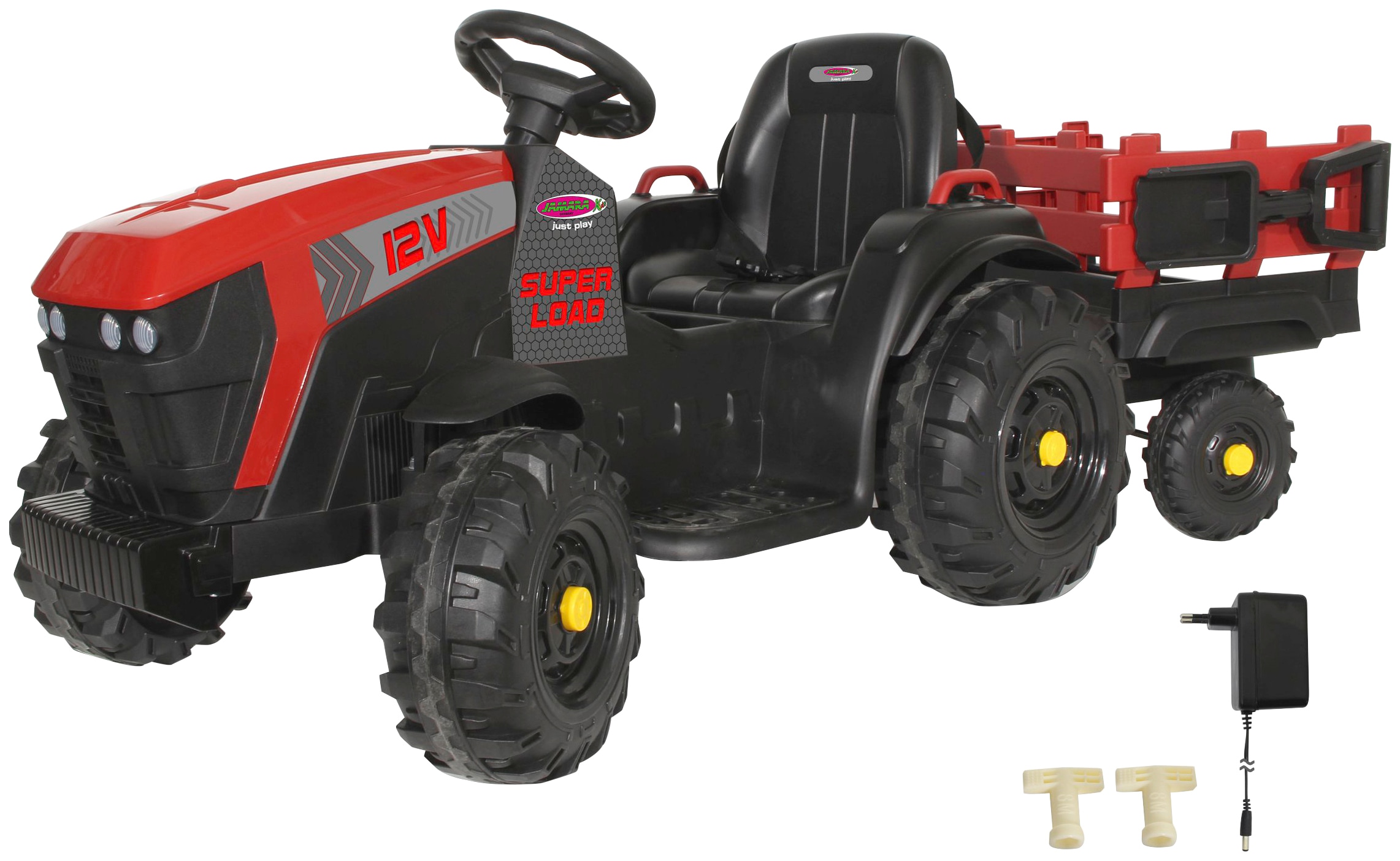 Elektro-Kindertraktor »Ride-on Traktor Super Load«, ab 3 Jahren, bis 28 kg, mit Anhänger