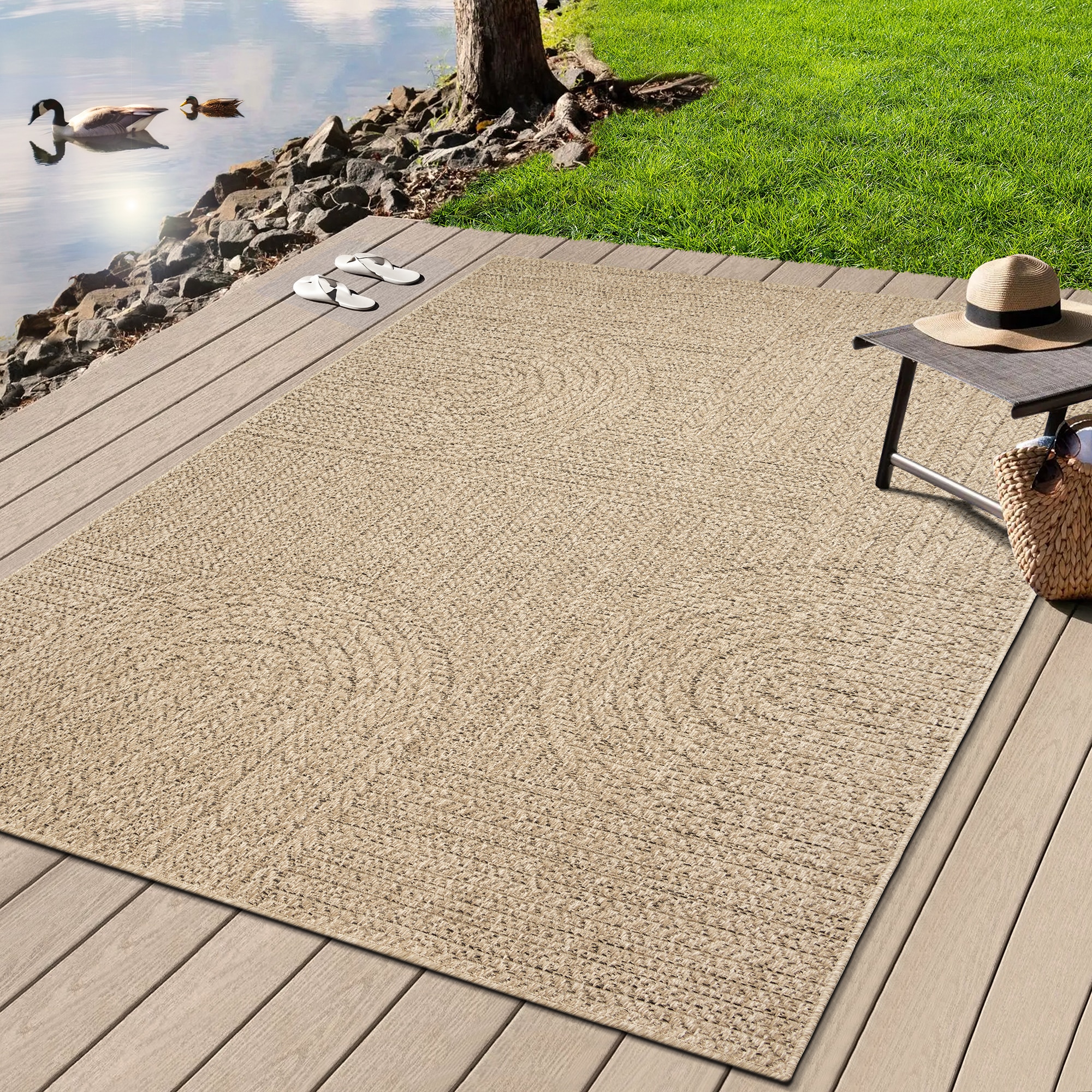 merinos Teppich »Kenzy 7«, rechteckig, 1 mm Höhe, robuster In- und Outdoor günstig online kaufen