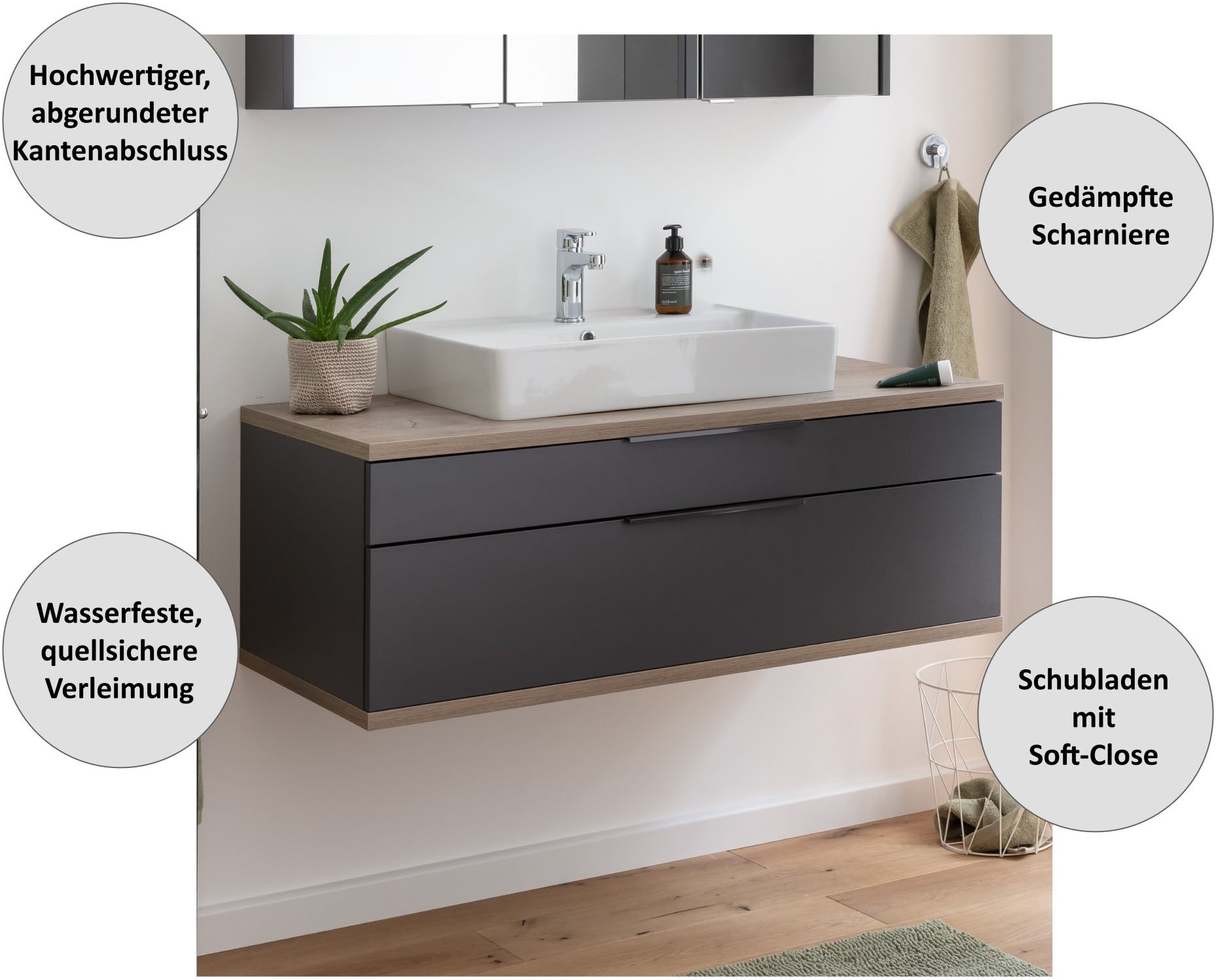 FACKELMANN Badmöbel-Set, (3 St.)