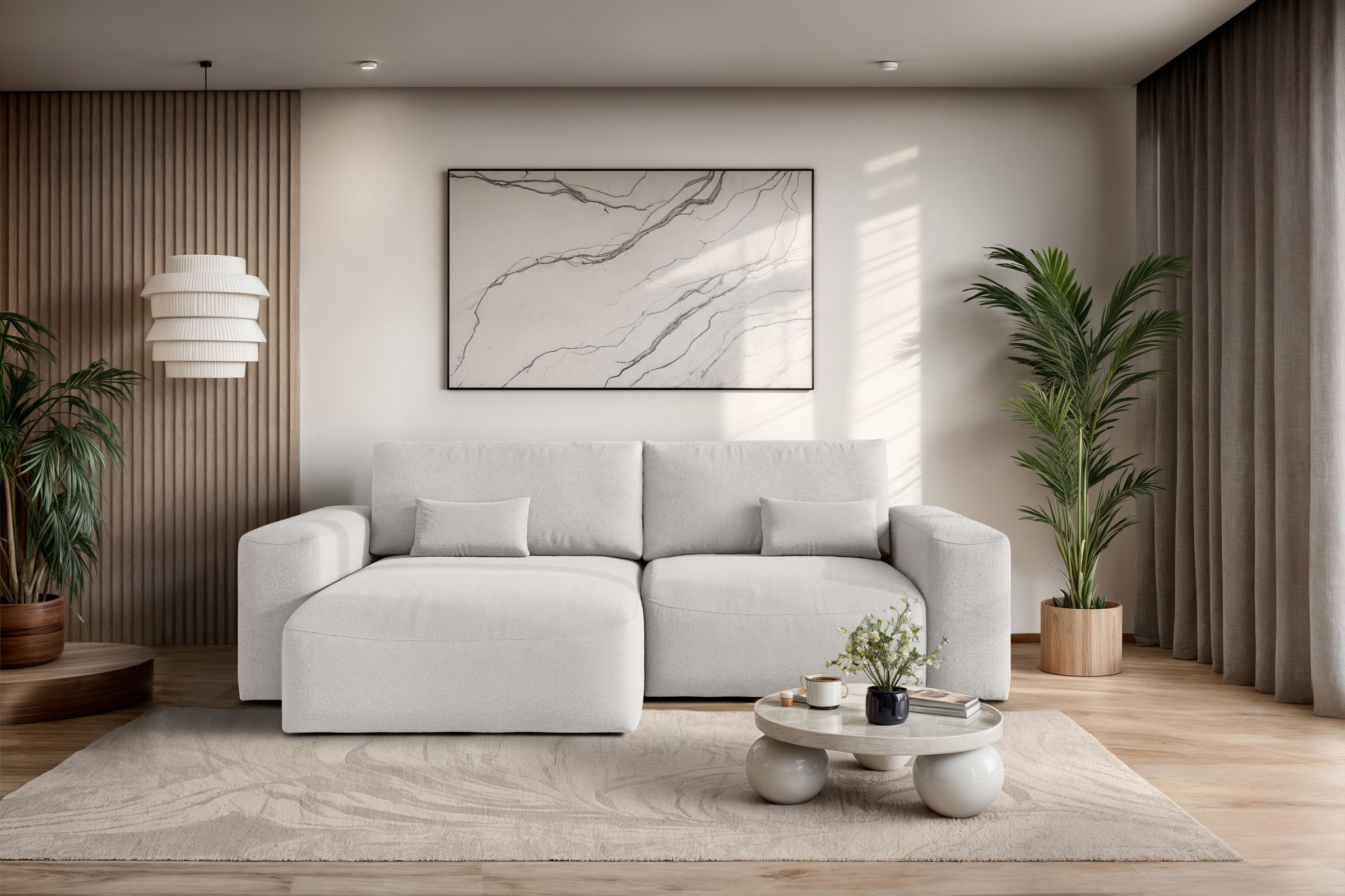 OTTO home Ecksofa »MATTS Schlafsofa mit Bettkasten, Maße B/T/H: 265/159/89 günstig online kaufen