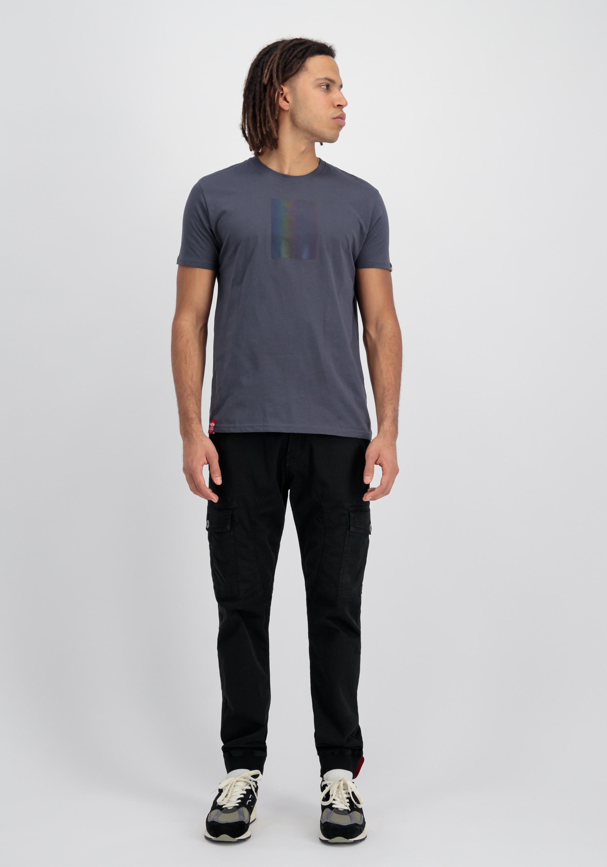 Alpha Industries T-Shirt »Alpha Industries Men - T-Shirts Rainbow Reflective Label T«