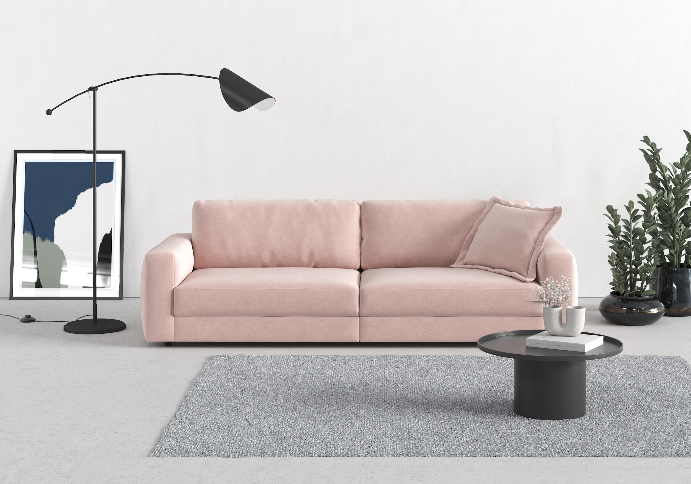 TRENDMANUFAKTUR Big-Sofa »Bourbon«, (2 St.), extra tiefe Sitzfläche, wahlwe günstig online kaufen