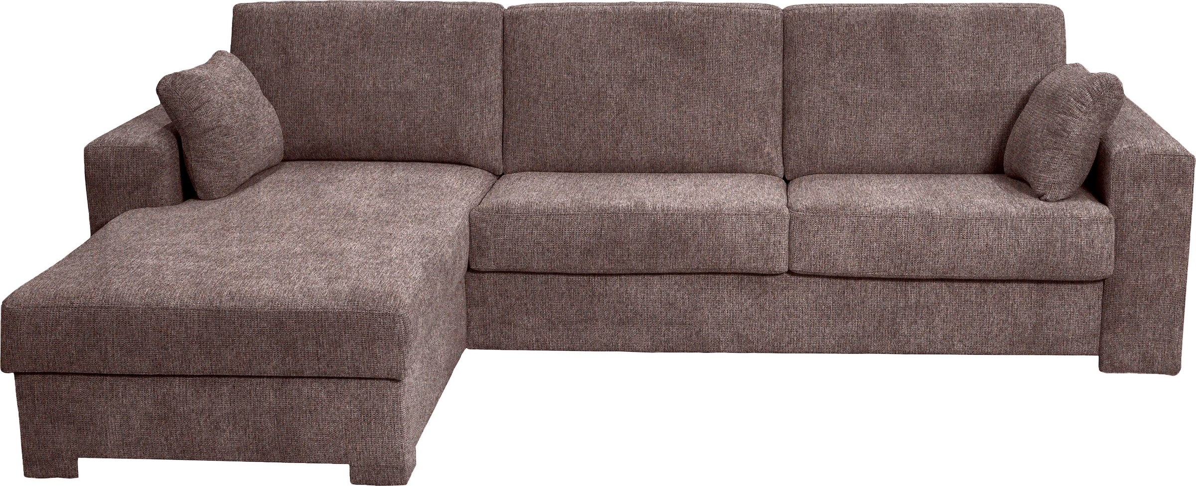 Home affaire Ecksofa »Roma "M" Matratzenhöhe 14 cm, Dauerschlaffunktion, mit Unterfederung,«, Liegemaße ca 143x198 cm, L-Form