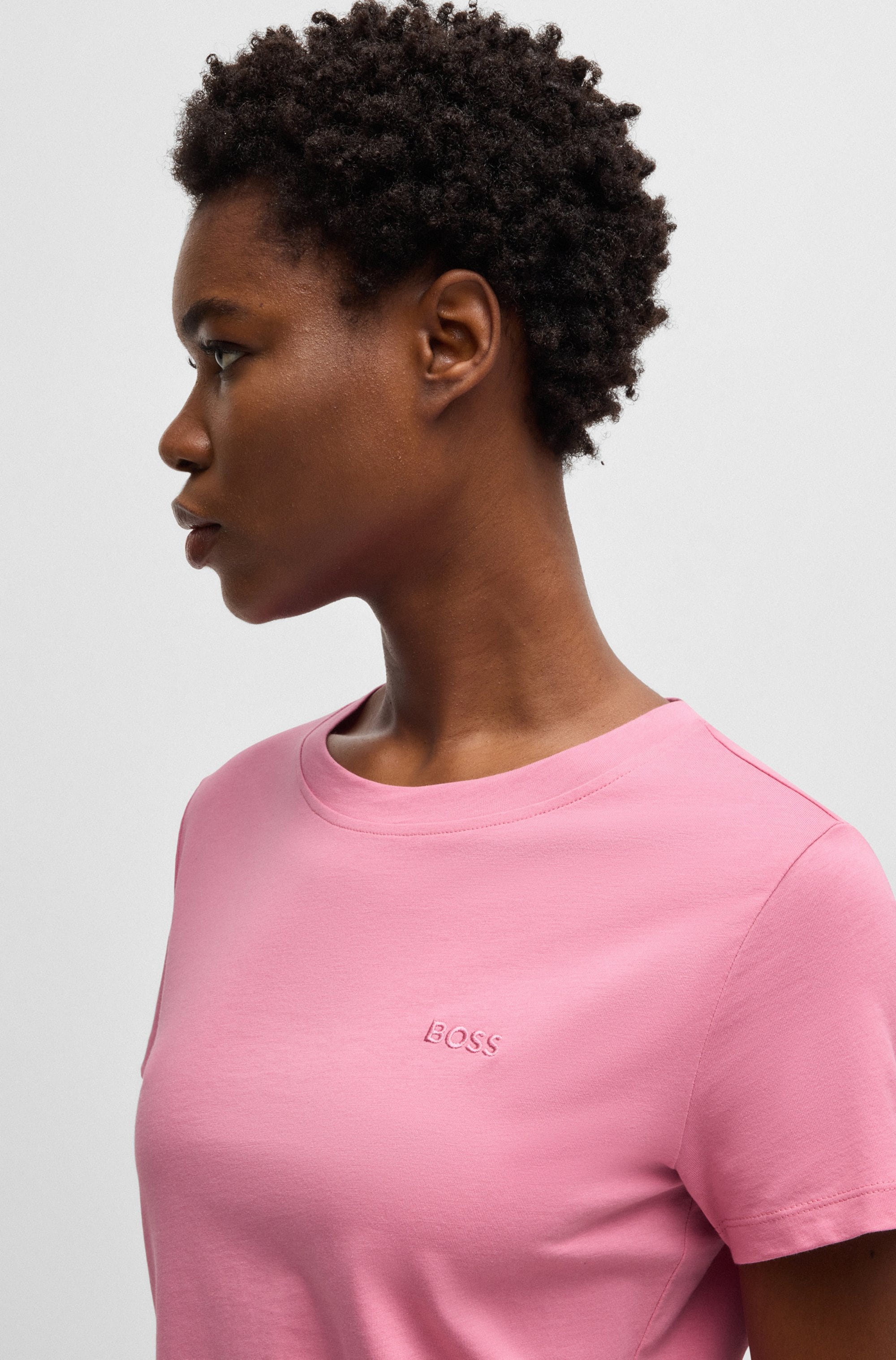 BOSS ORANGE T-Shirt »Esogo Premium Damenmode«, mit Logo