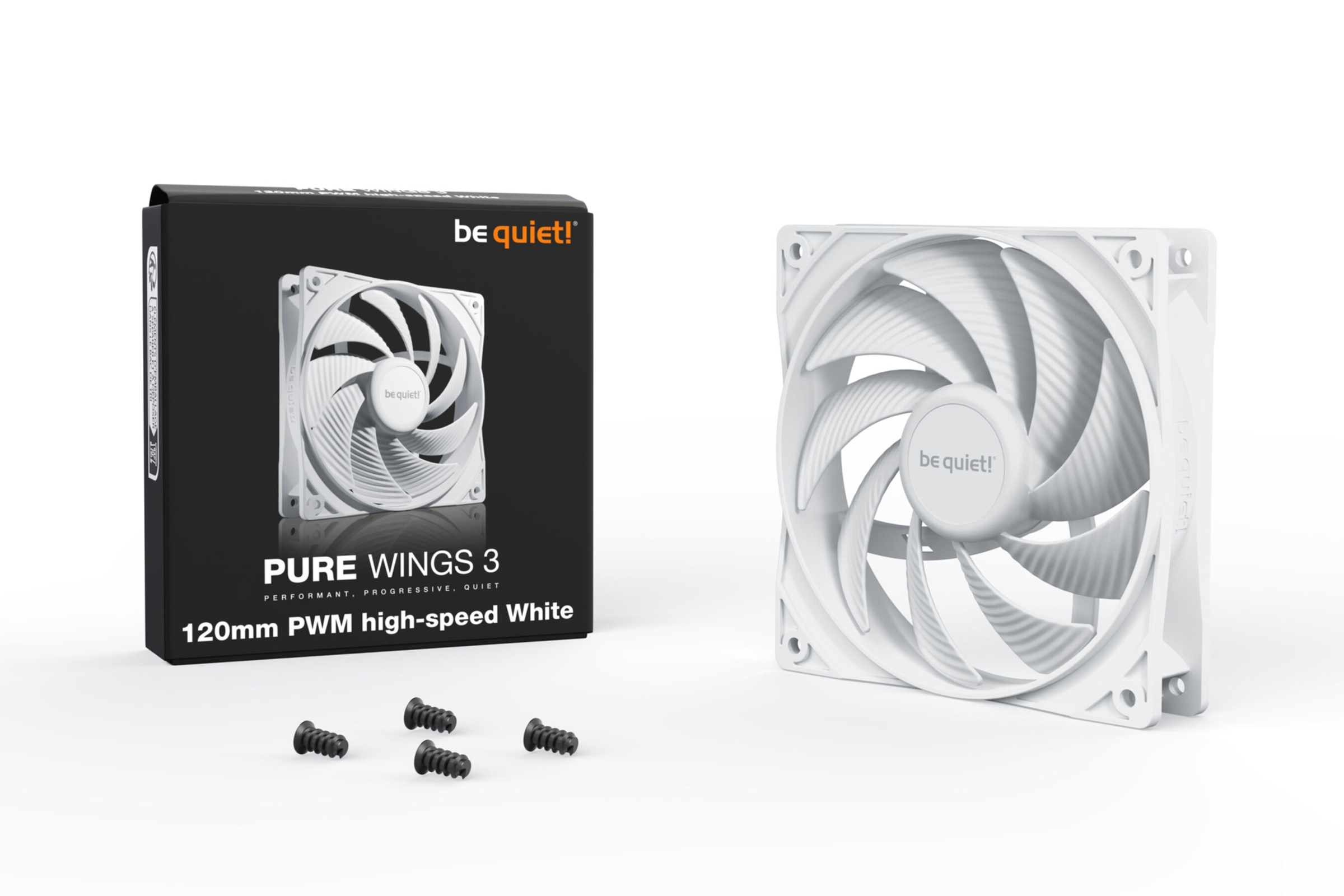 be quiet! Gehäuselüfter »Pure Wings 3 120mm PWM high-speed White«