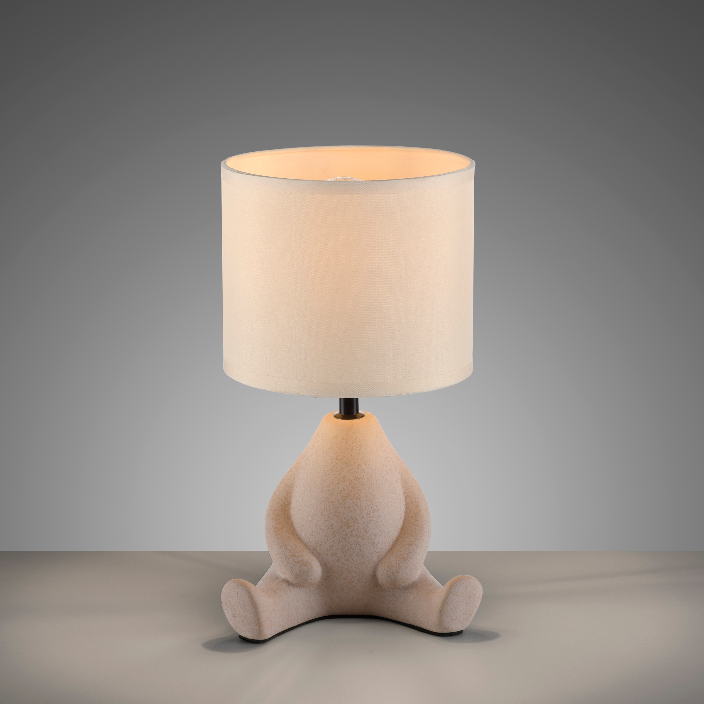 JUST LIGHT Tischleuchte »TED« E27 1 Stk. Warmweiß Schalter, Schnurschalter, ExklusiveE27