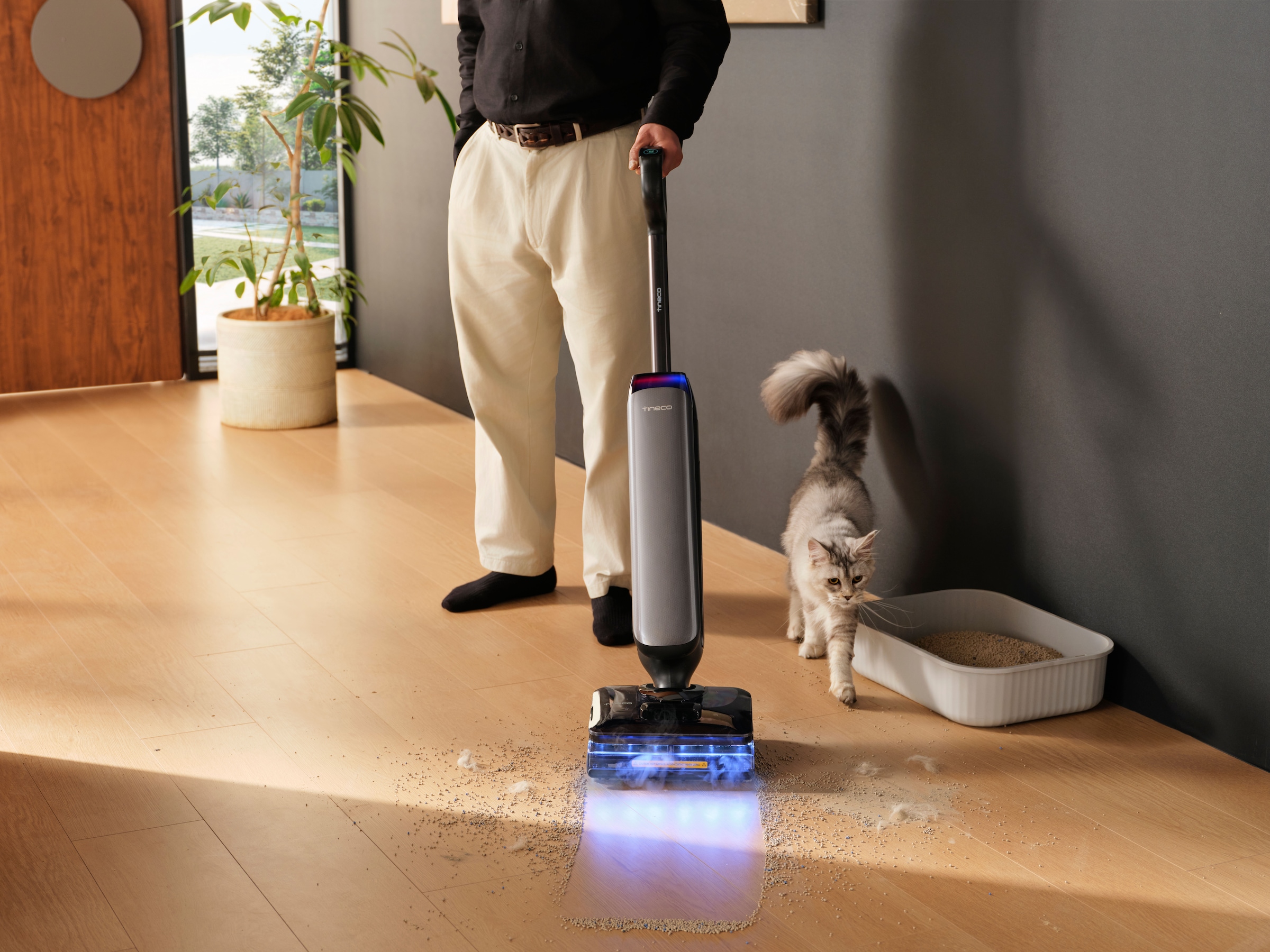 Tineco Nass-Trocken-Sauger »FLOOR ONE S9 Artist Steam Pro, Dampfreiniger mit 160°C Dampfreinigung« 22kPA Saugleistung, Selbstantrieb, 90 Minuten