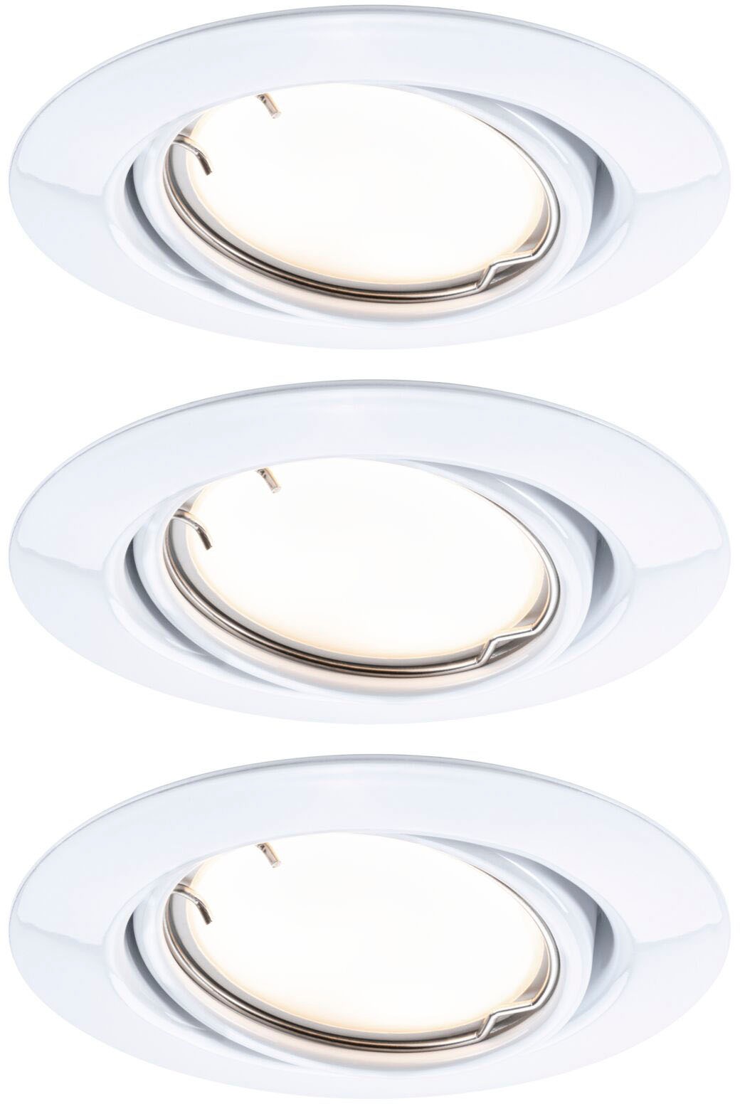 Paulmann LED Einbauleuchte »Base 3x430lm 230V«, 3 flammig, Zigbee Basisset