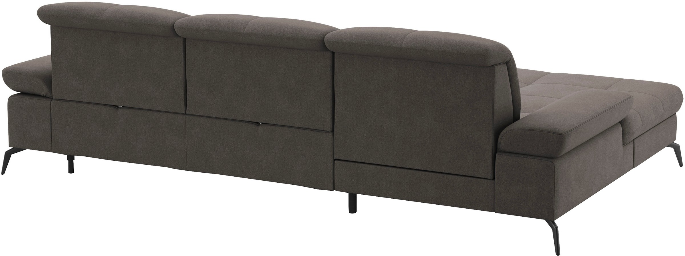 sit&more Ecksofa »Amica, L-Form, inkl. Sitztiefenverstellung & Armteilverstellung«, wahlweise mit Bettfunktion, Bettkasten und Kopfteilverstellung
