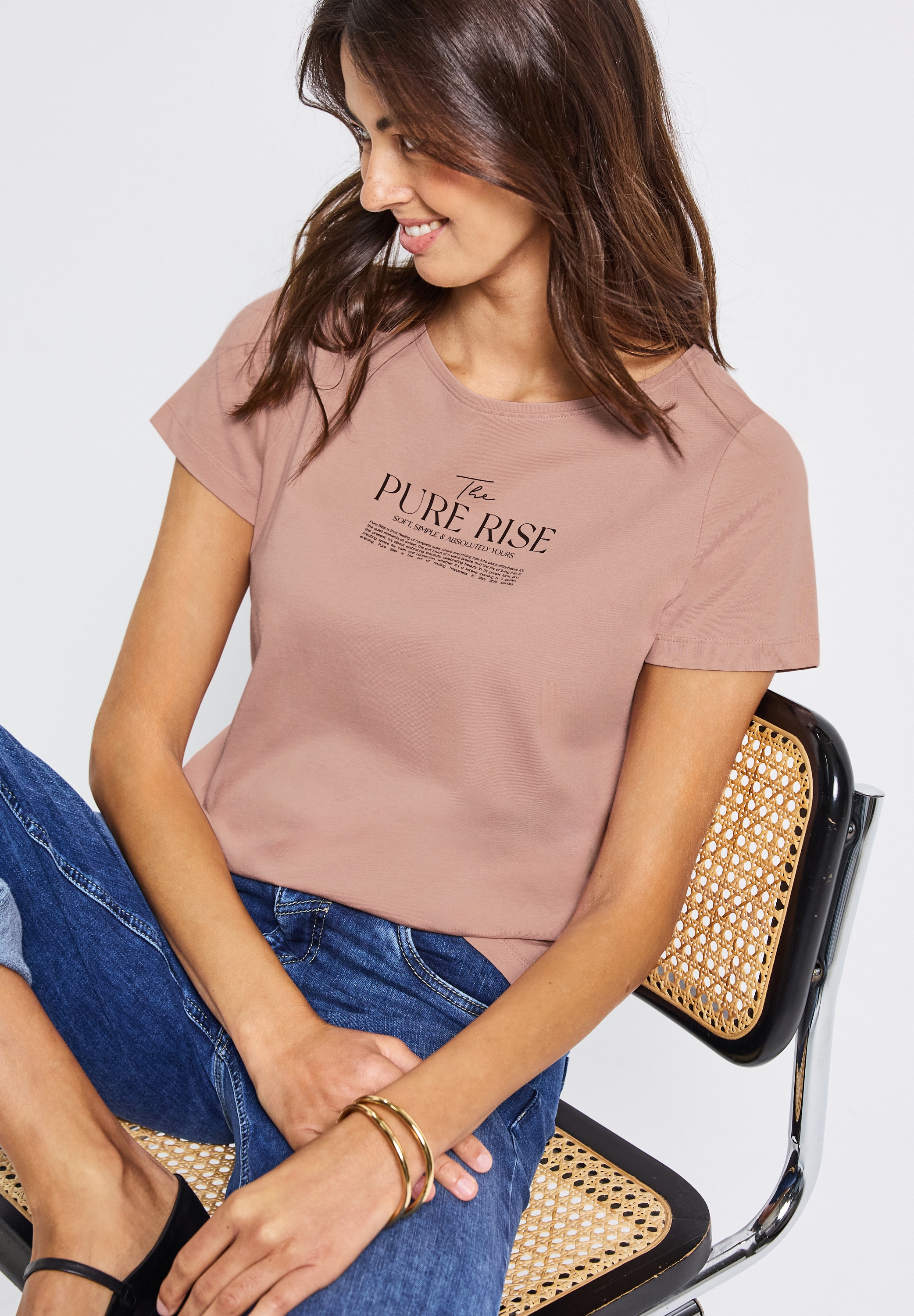 STREET ONE T-Shirt, mit Wording Artwork