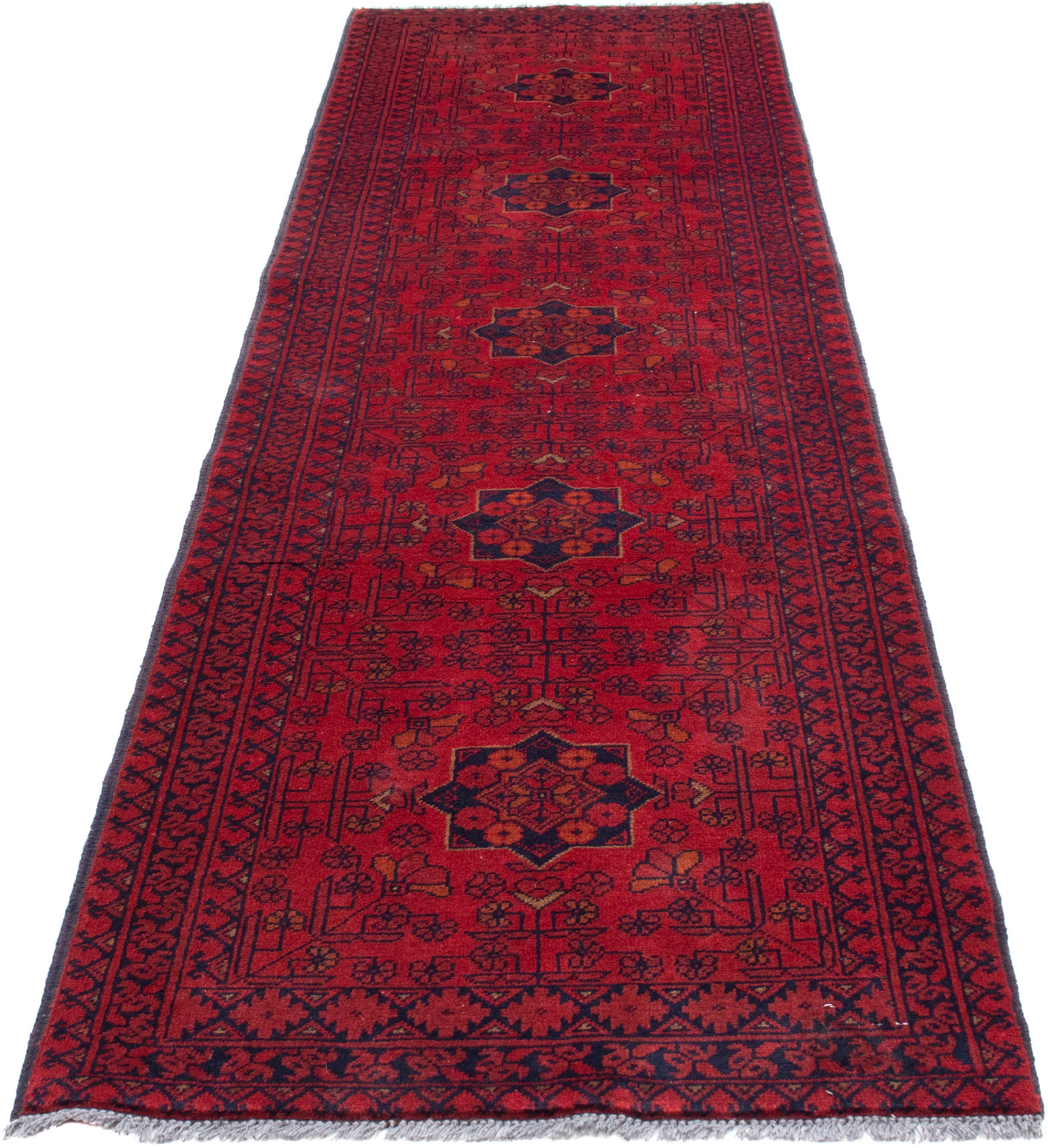 morgenland Orientteppich »Afghan - Kunduz - 288 x 80 cm - dunkelrot«, recht günstig online kaufen