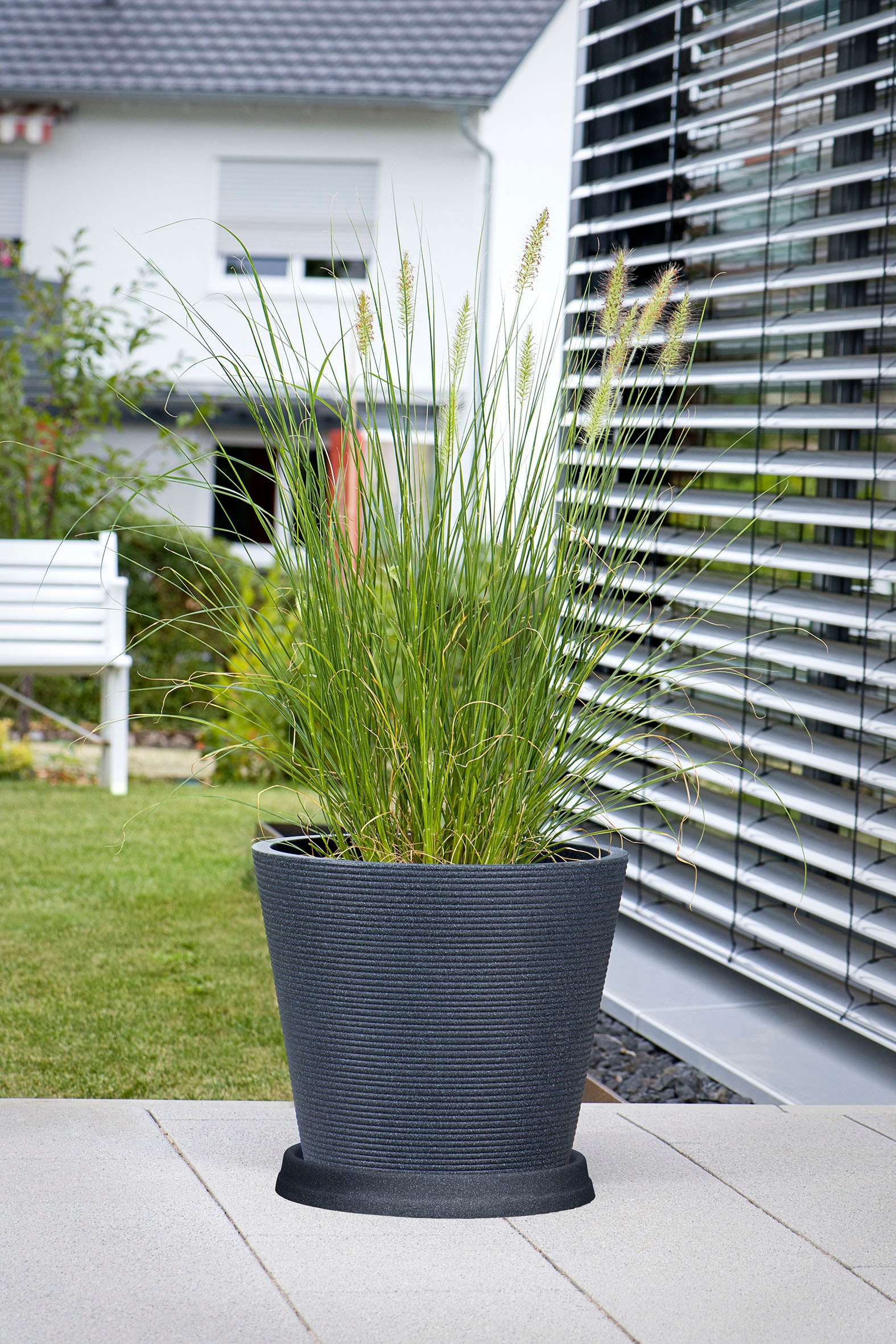 Scheurich Blumentopf »Coneo 40«, (Set, 2 St.), mit Untersetzern aus Kunststoff