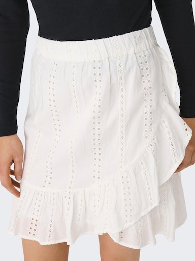 3. Bild von ONLY Wickelrock »ONLDONNA SHORT EMB SKIRT WVN«