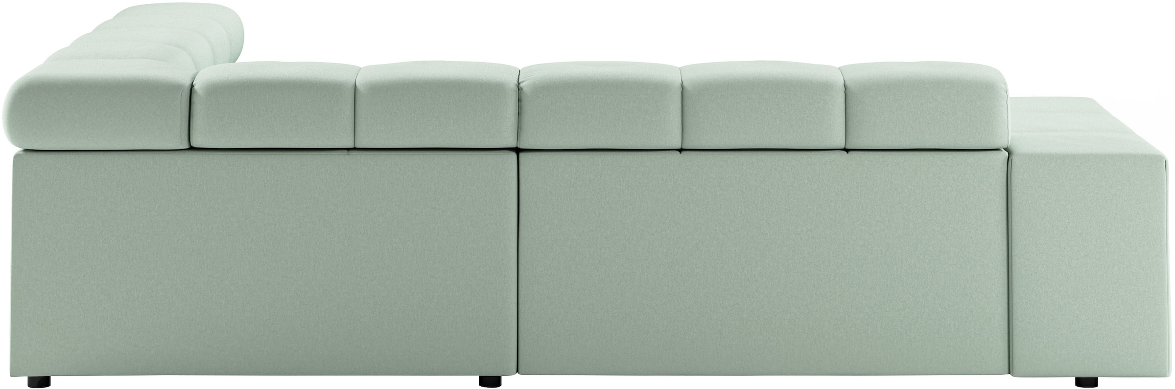 INOSIGN Ecksofa »Ancona, incl. Kopfteilverstellung + 3 Zierkissen, L-Form, Breite 249cm«, wahlweise motorische Sitztiefenverstellung, B/T(H: 249/215/70 cm