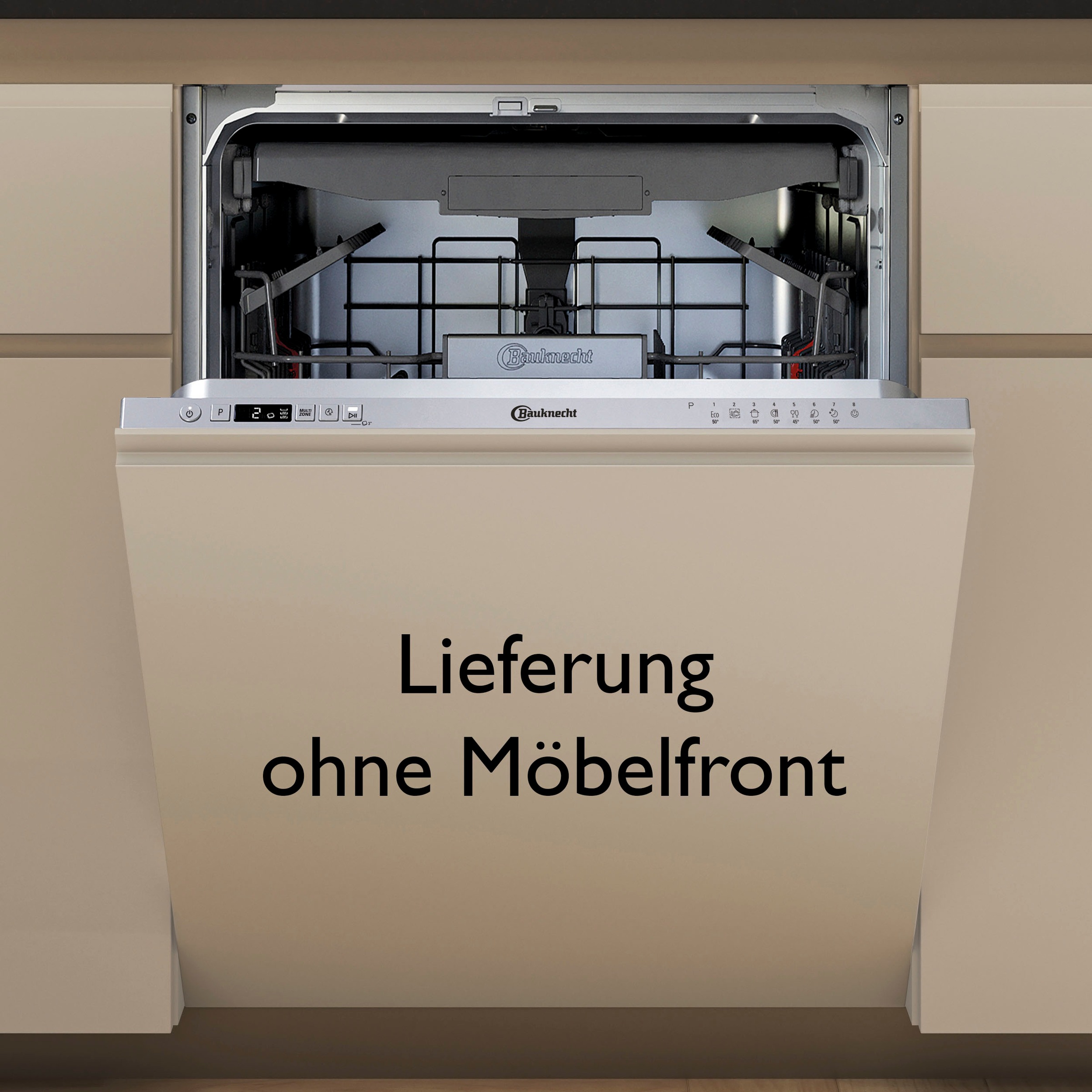 BAUKNECHT vollintegrierbarer Geschirrspüler »B0I D551A S«, 14 Maßgedecke, ActiveDry - automatisches Türöffnungssystem