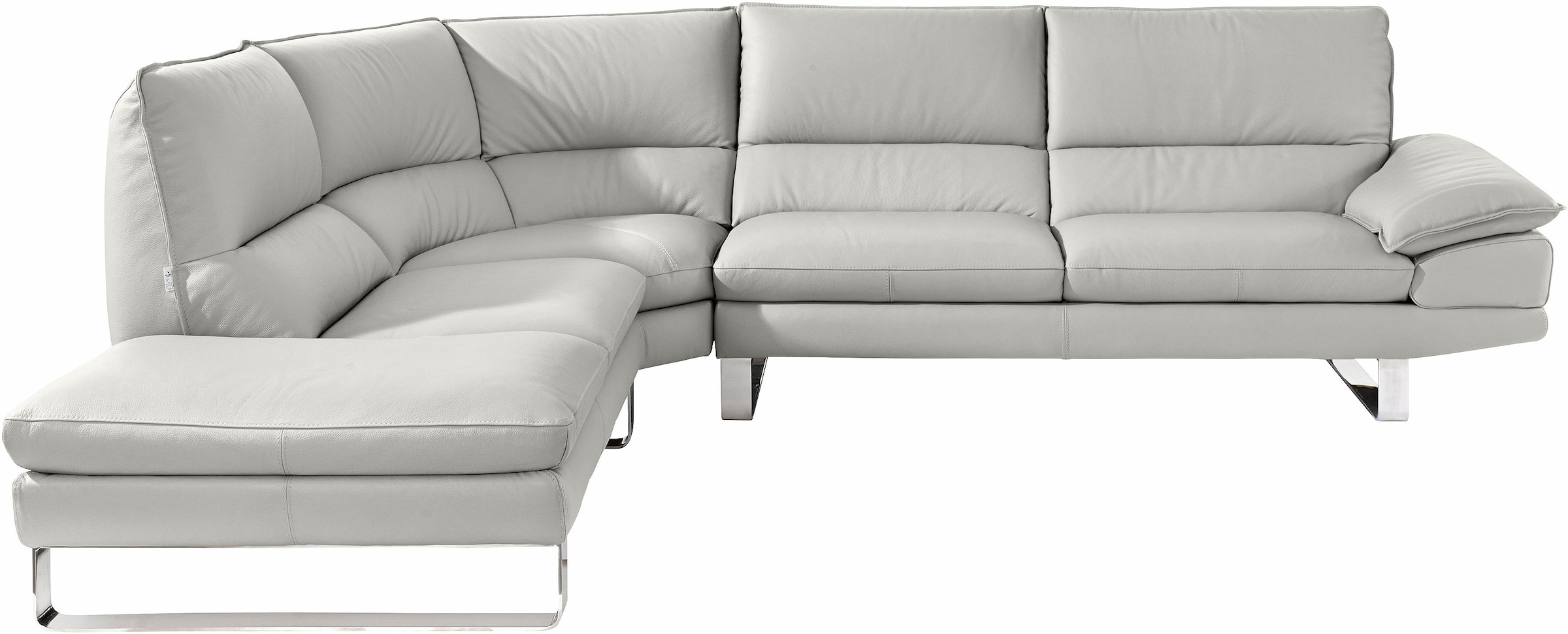 CALIA ITALIA Ecksofa »Dave, italienisches Designsofa mit erstklassigem Sitzkomfort, L-Form« mit tollen Lederbezügen