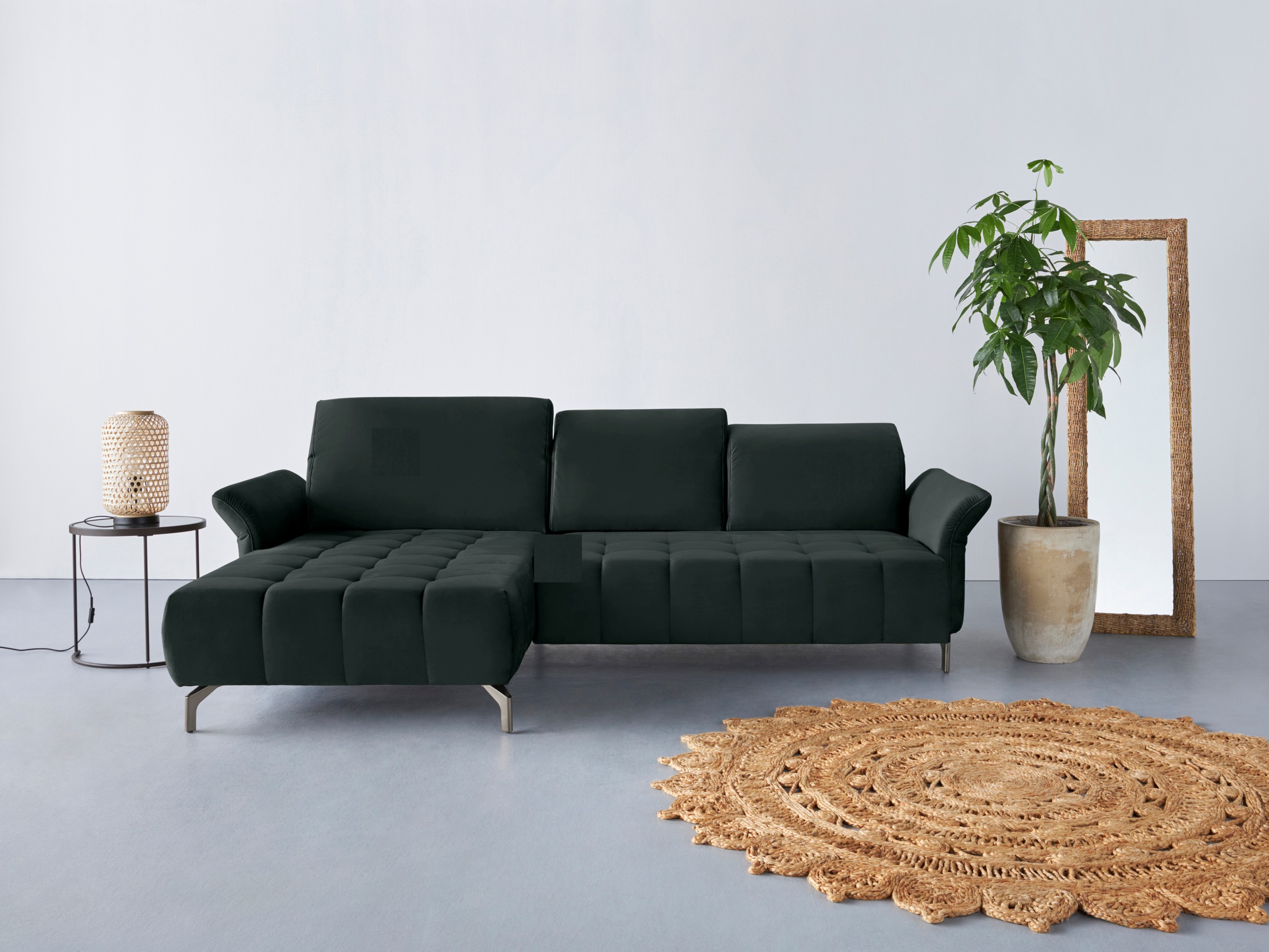 INOSIGN Ecksofa »Fresh L-Form«, Federkern, wahlweise Kopfteilverstellung un günstig online kaufen