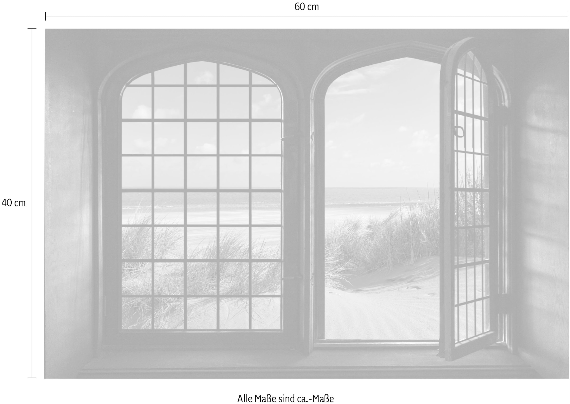 queence Wandsticker »Sylt«, Wandsticker, Wandbild, selbstklebend, 3D, Fenster