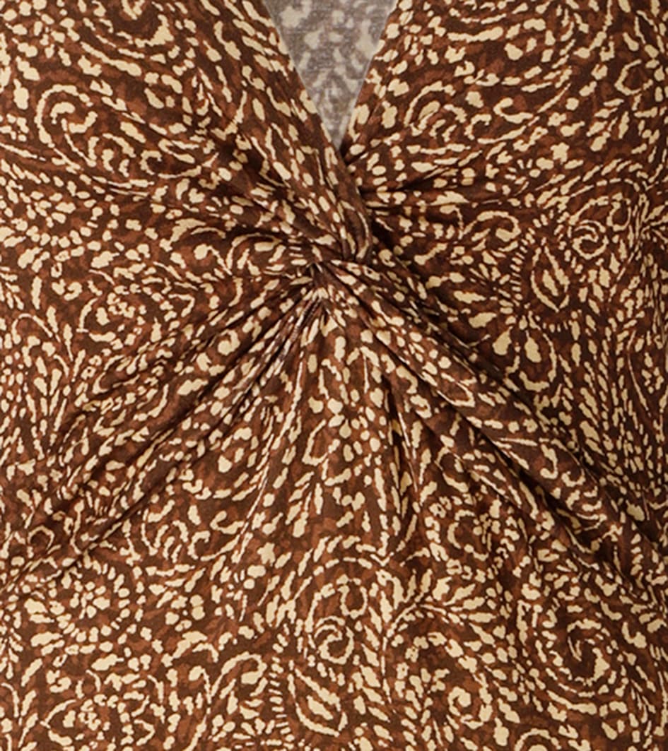 Aniston CASUAL Maxikleid mit raffiniertem Knoten am Dekolleté