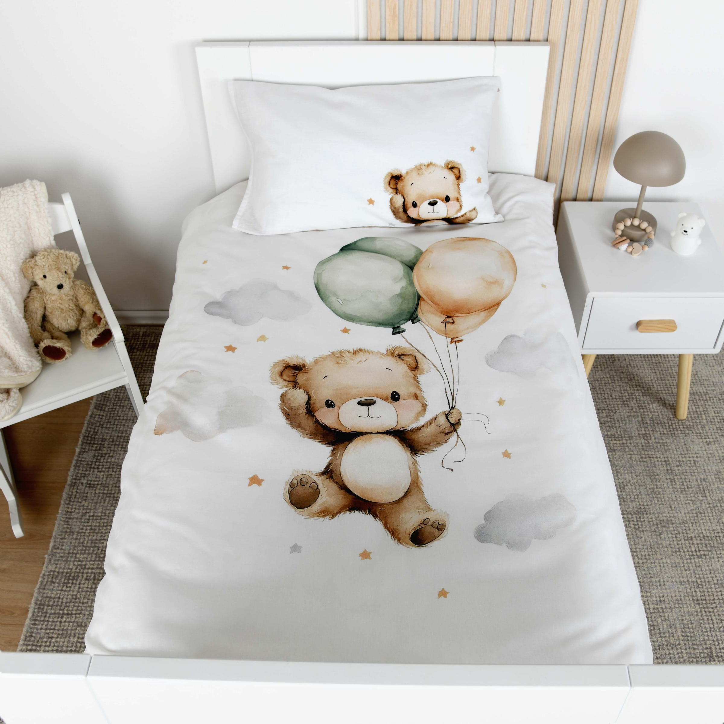 Baby Best Babybettwäsche »Ballon Teddy« 2 Wendebettwäsche