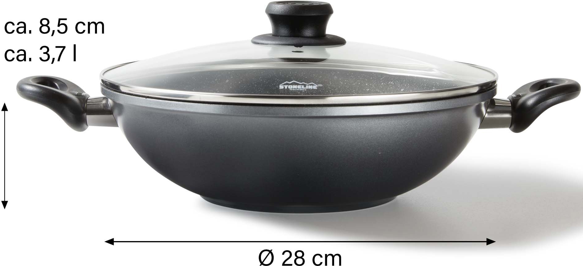 STONELINE Wok, Aluminiumguss, Ø 28 cm, Induktion