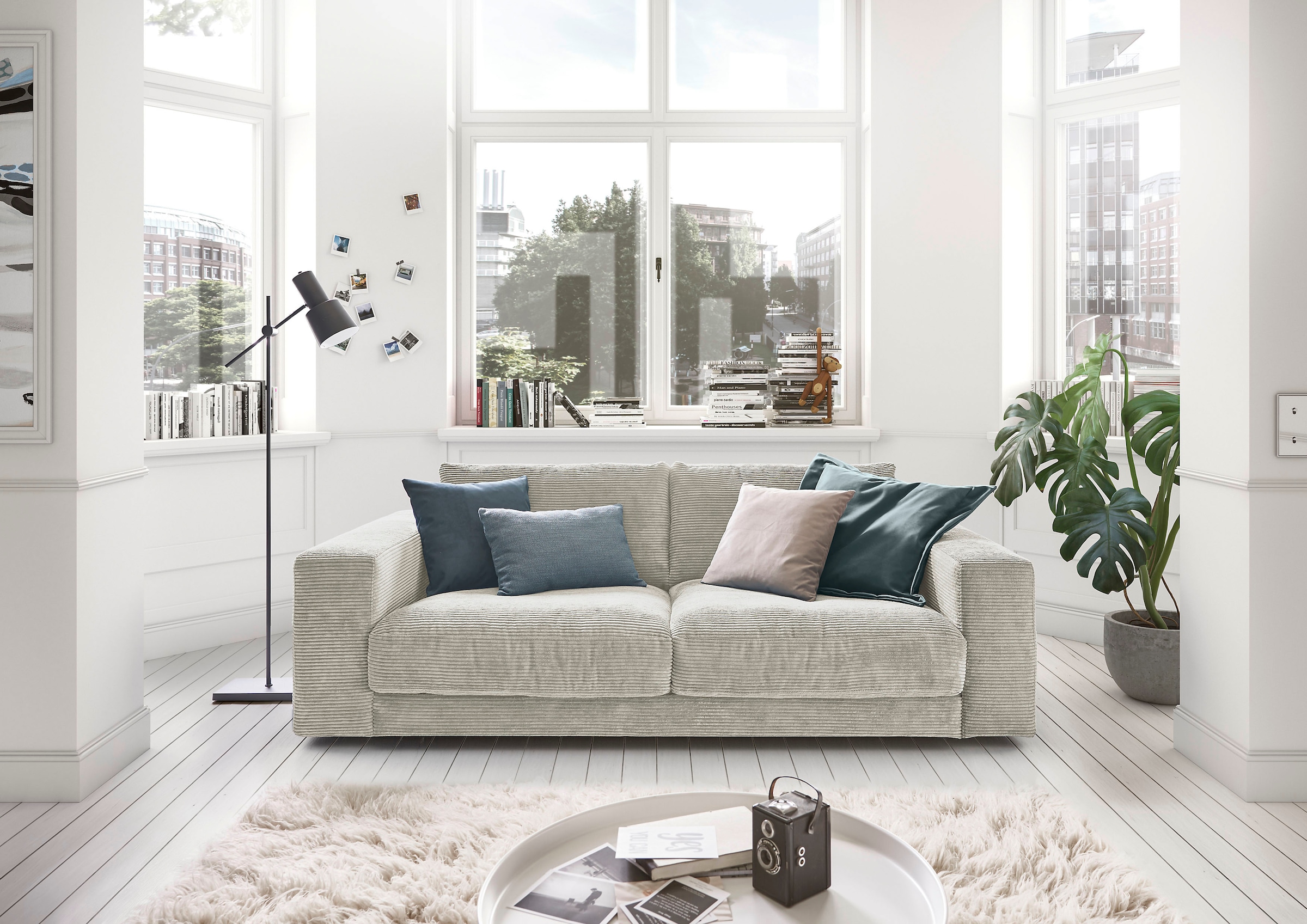 3C Candy 2-Sitzer »Enisa softig und legeres Big-Sofa, bequem und komfortabel«, Zeitloses und stylisches Loungemöbel, in Breitcord