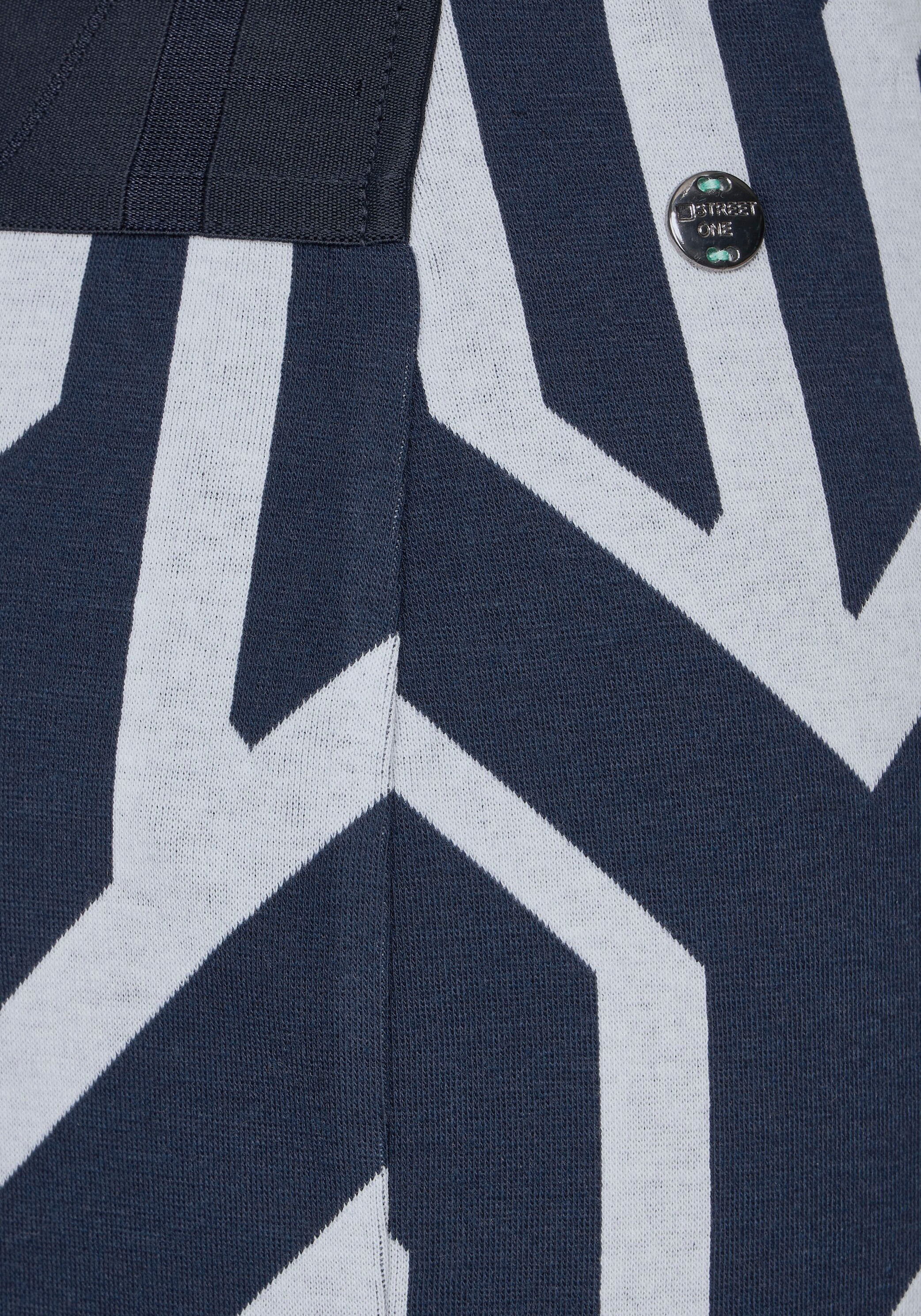 5. Bild von STREET ONE Midirock »STYLE PEPICA«, in grafischem Allover Muster