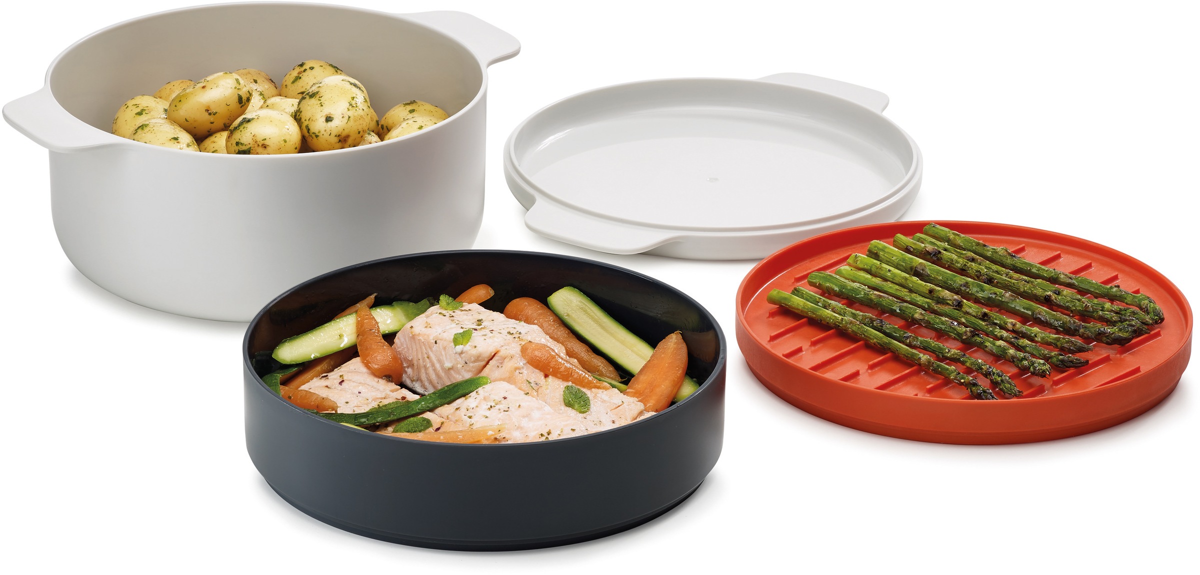 Joseph Joseph Mikrowellenbehälter »M-Cuisine« Set, 3 Stk. tlg. 2-Liter Koch günstig online kaufen