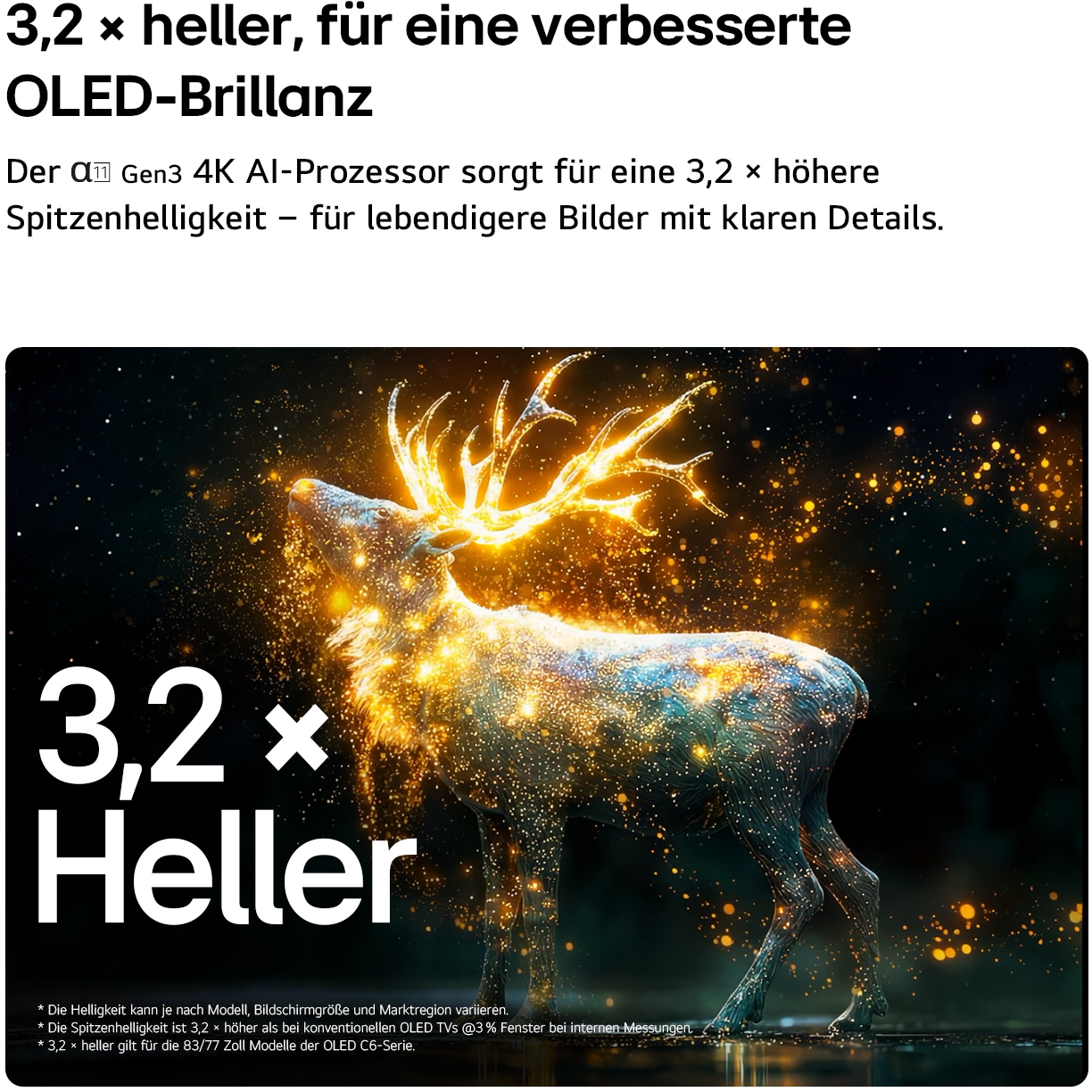 LG OLED-Fernseher »OLED77C68LA« 195 cm/77 ″ Smart-TV